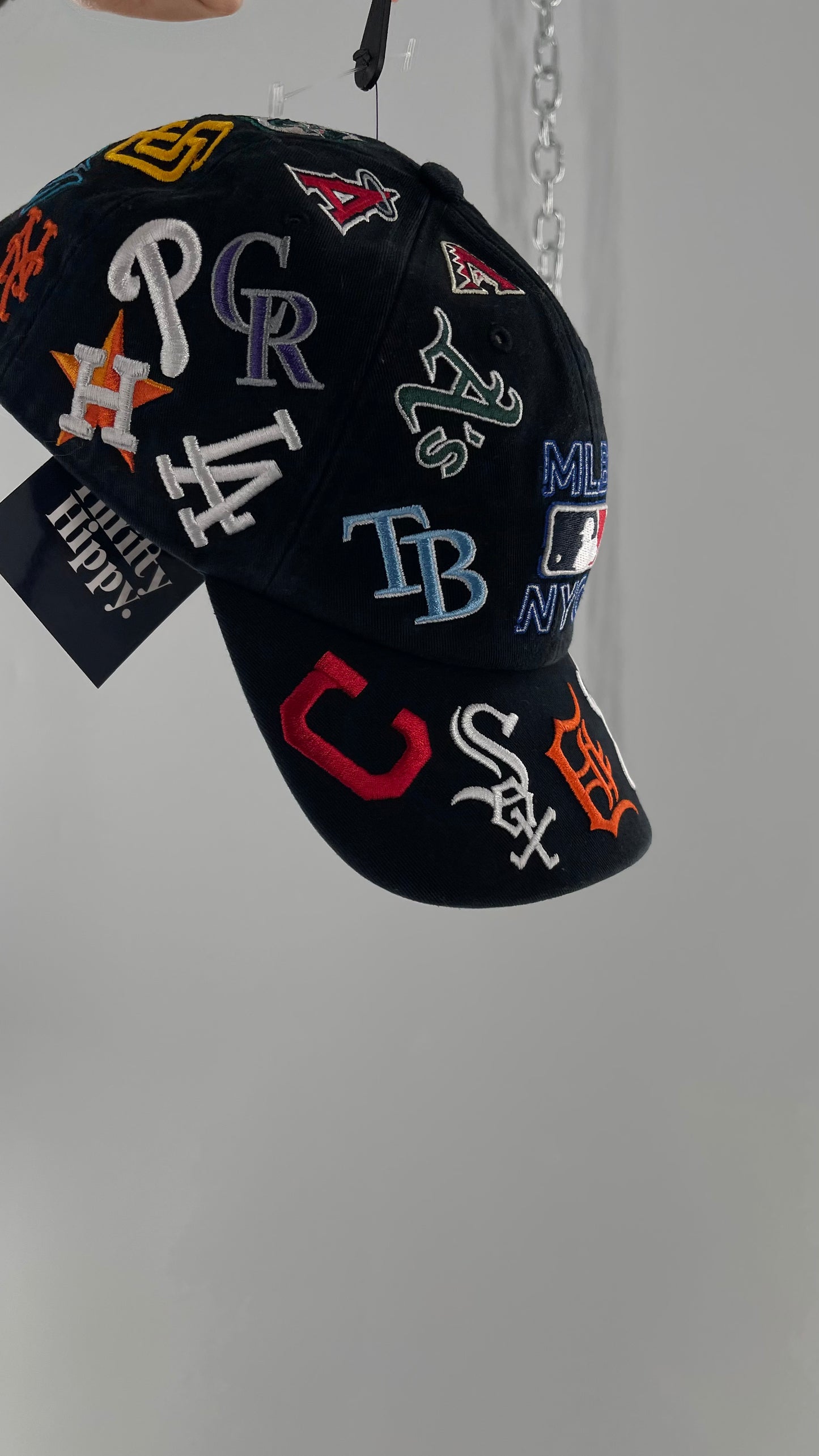 MLB Black Logo Baseball Hat