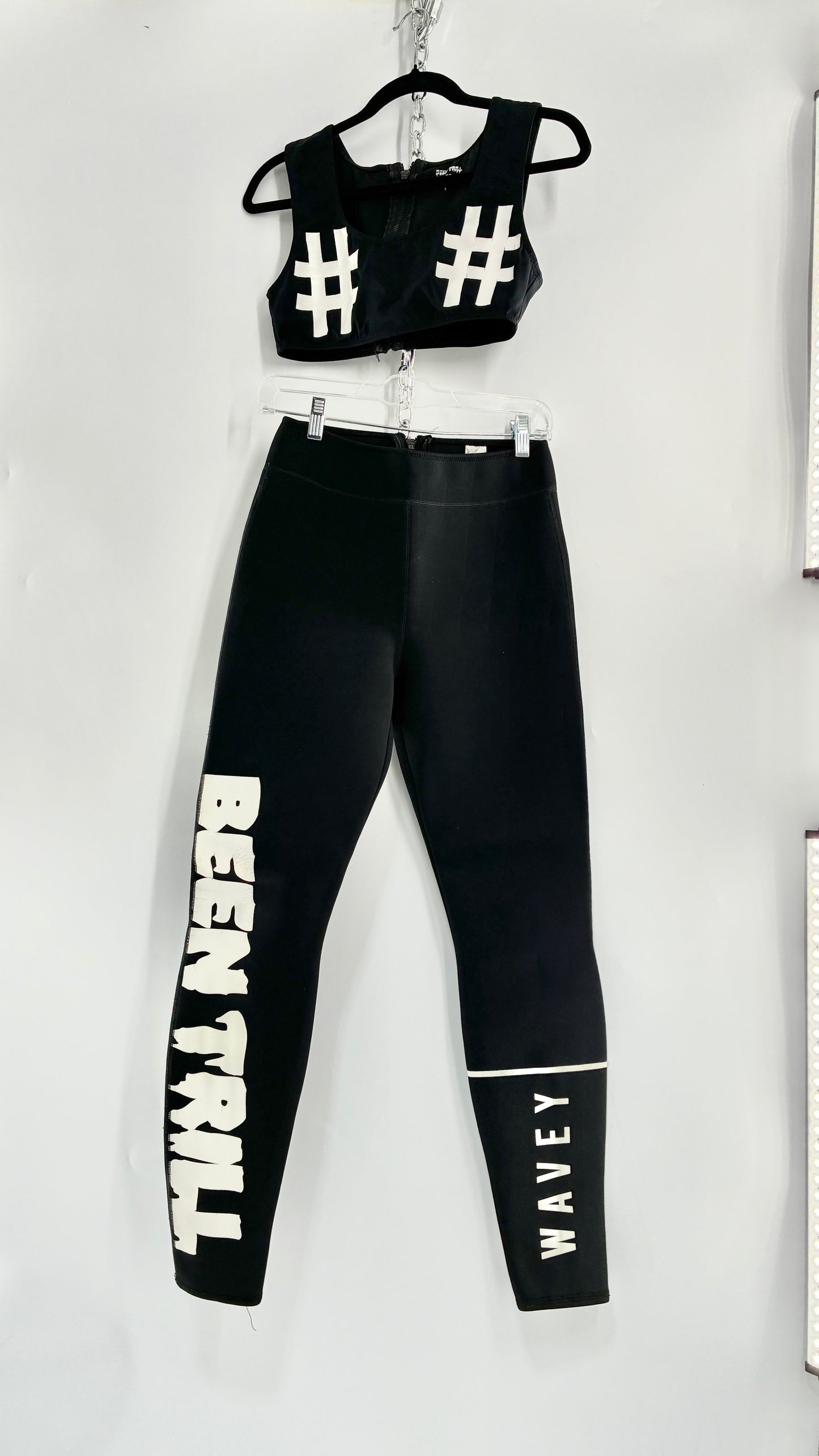 Vintage BEEN TRILL Wet Suit Set, Sports Bra and Neoprene Pants (S Top, M Bottoms)