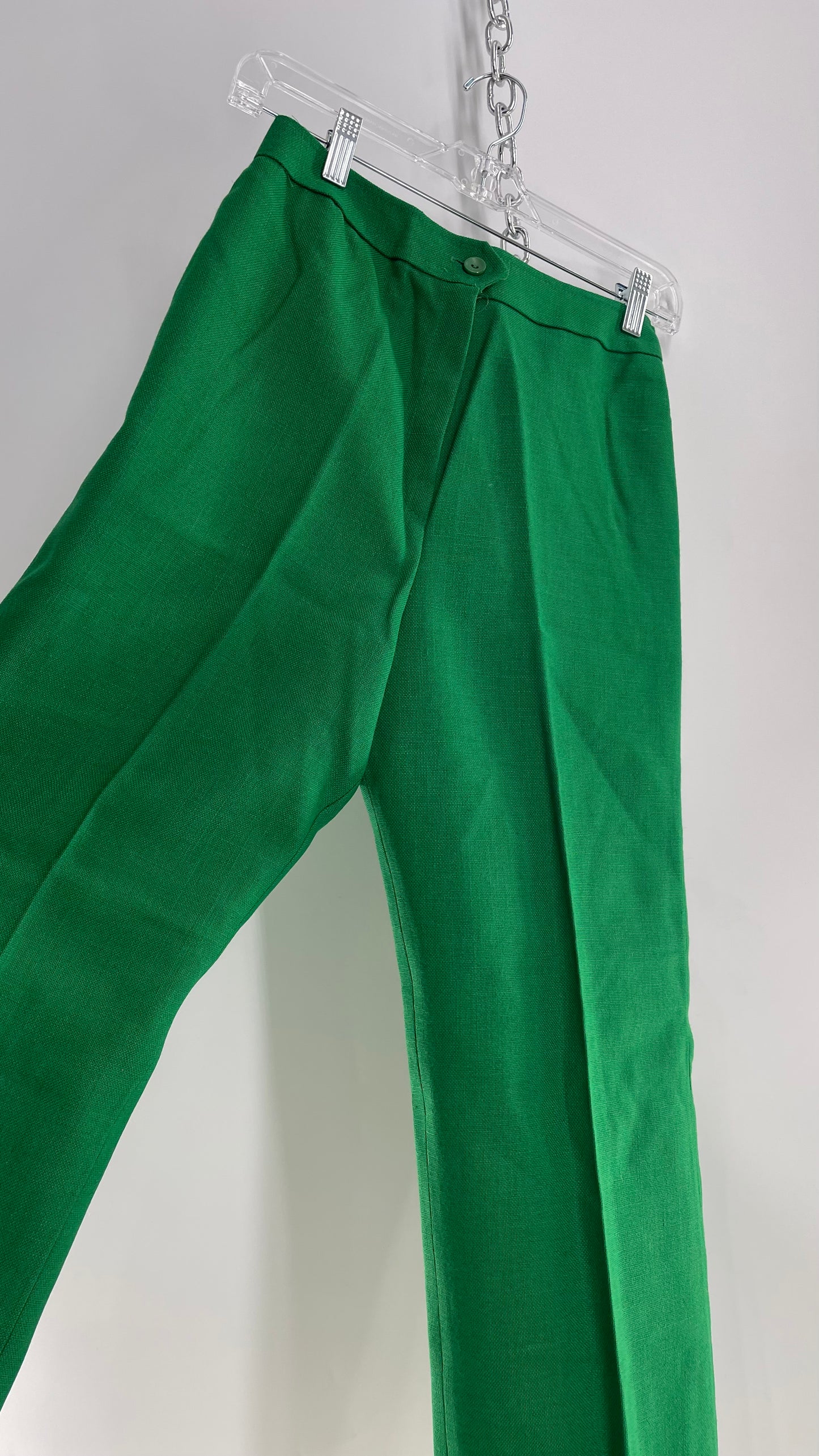 Prestige Vintage 1970s Kelly Green Trouser (12)