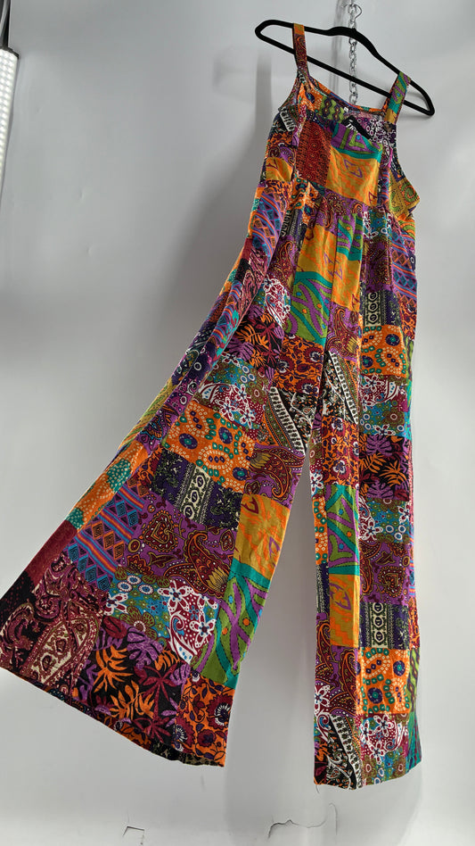 Vintage Patchwork Jumpsuit (Medium)