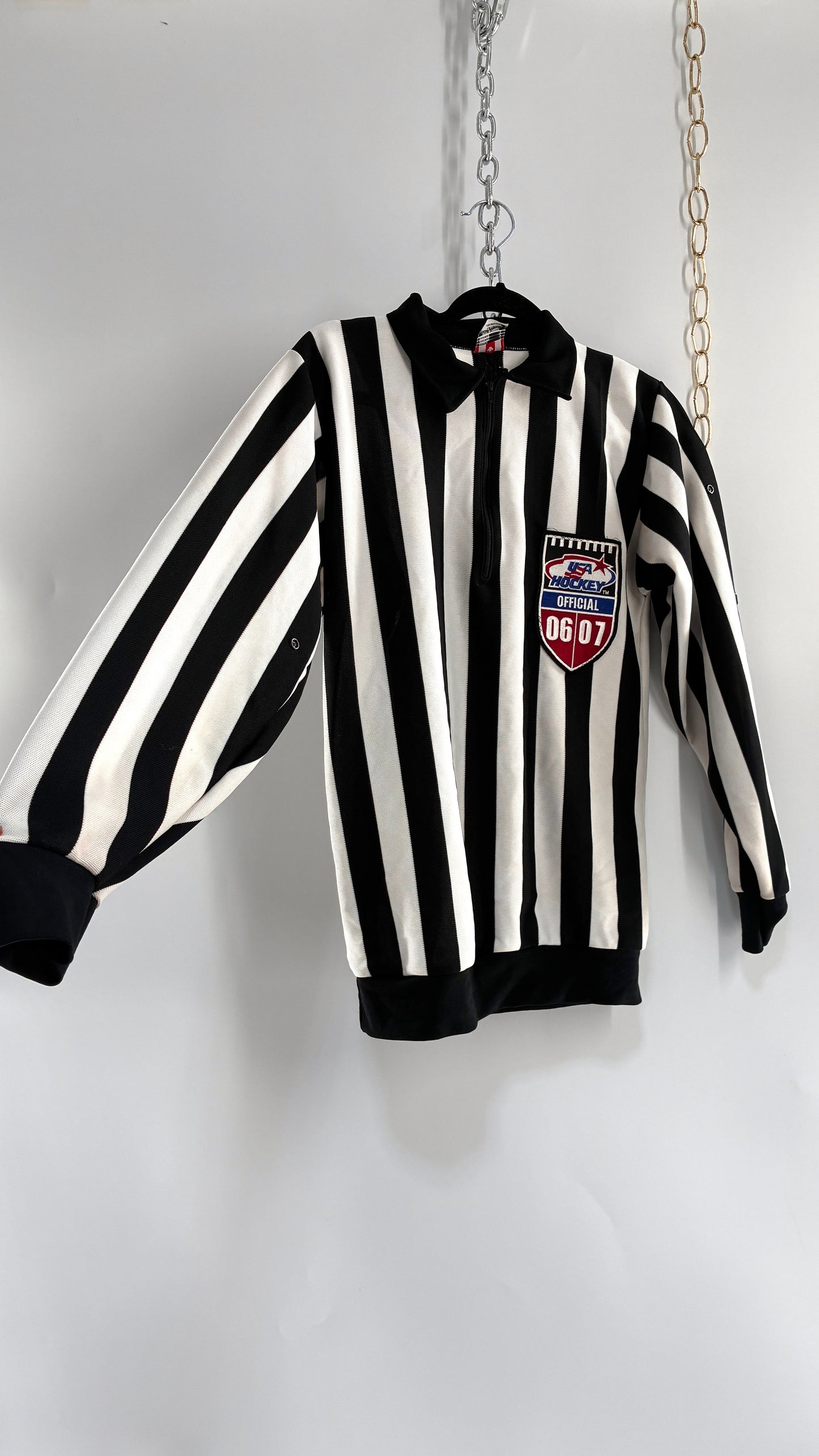 Vintage 1970s Referee USA HOCKEY Official 06/07 Top (Small)