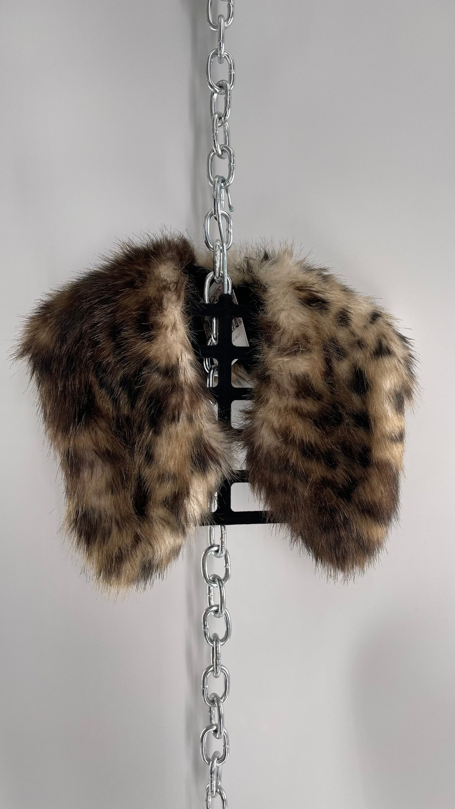 Helen Moore Cheetah Print Fur Collar