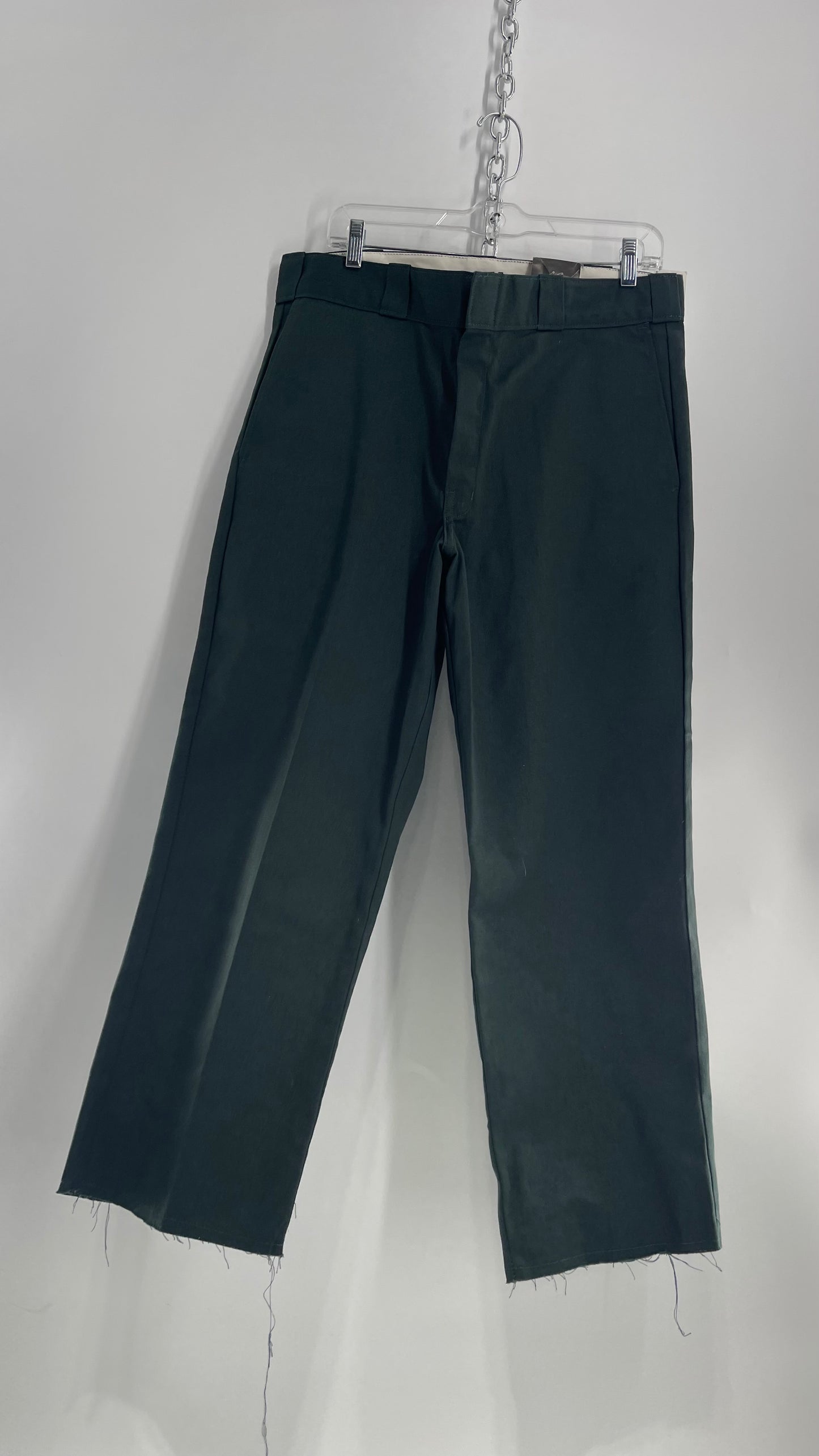 Dark Green Dickies Original Fit 874 Work Pants (34x37)