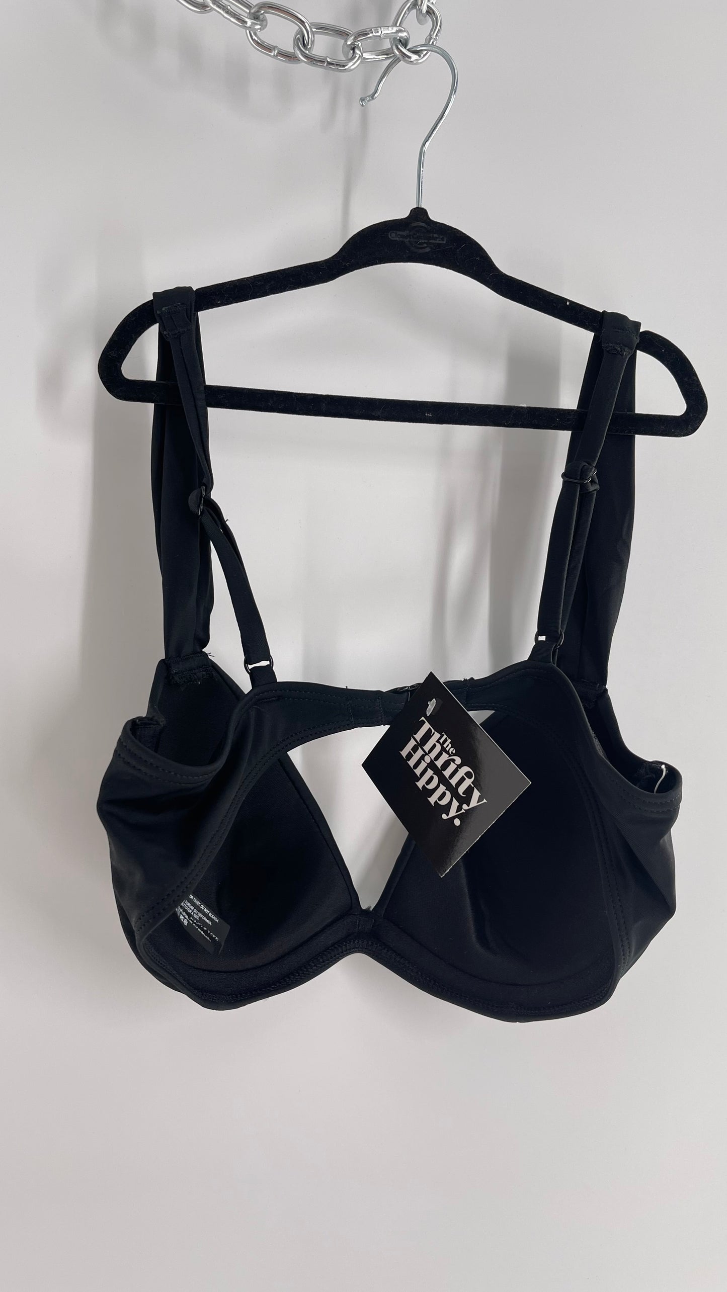 Urban Outfitters Out From Under Black Underwire Swim Top (Medium)