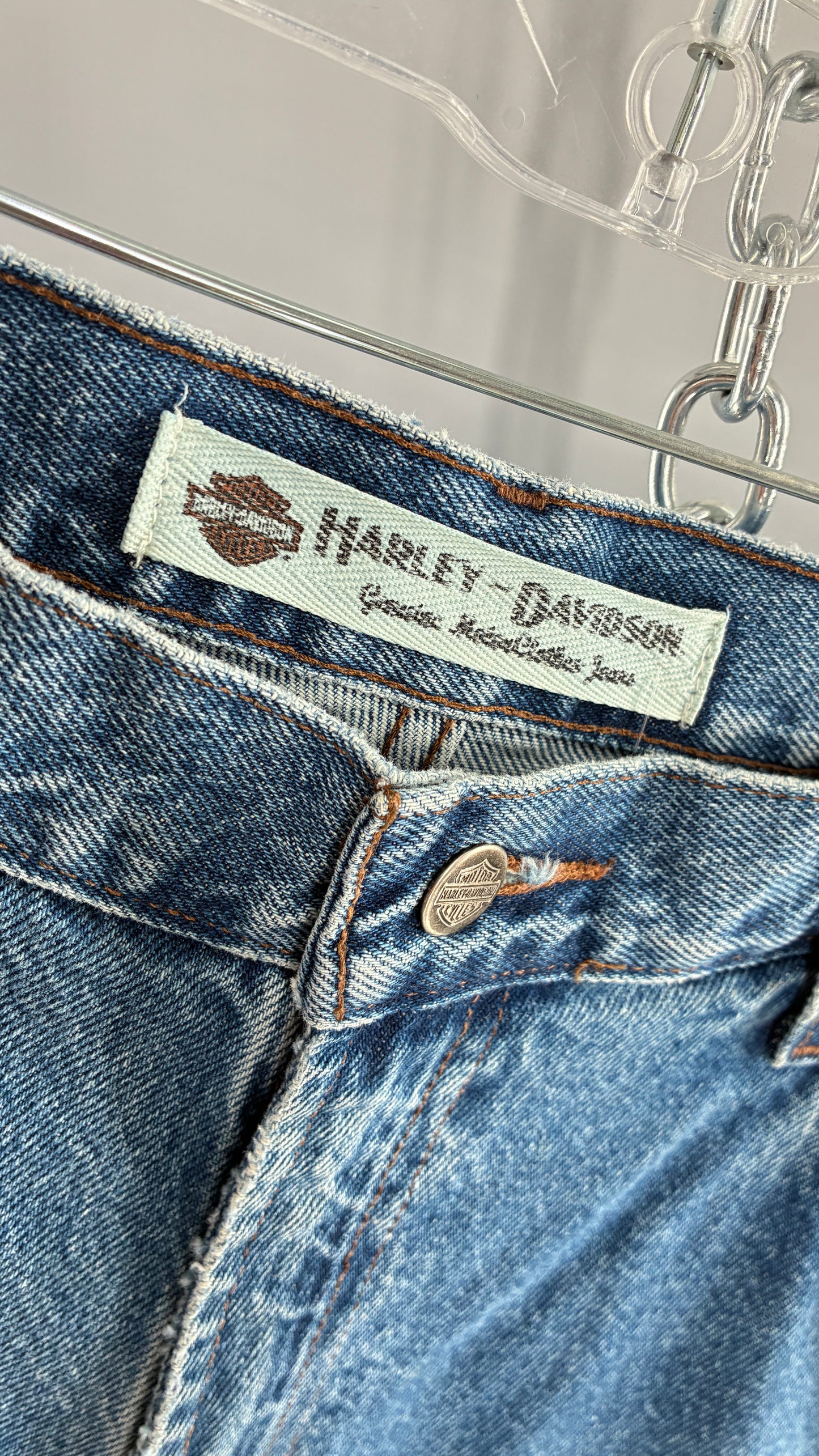 Vintage Harley Davidson Unisex Straight Leg Jeans (36x32)