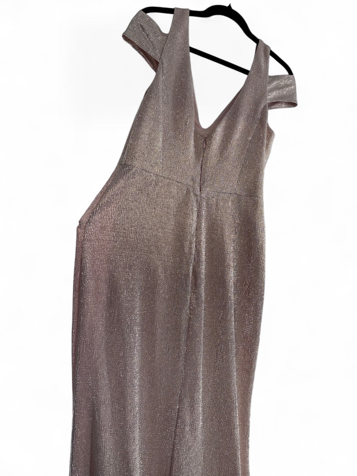 CALVIN KLEIN Nudish Pink Shimmer Sheen Mermaid Dress (10)