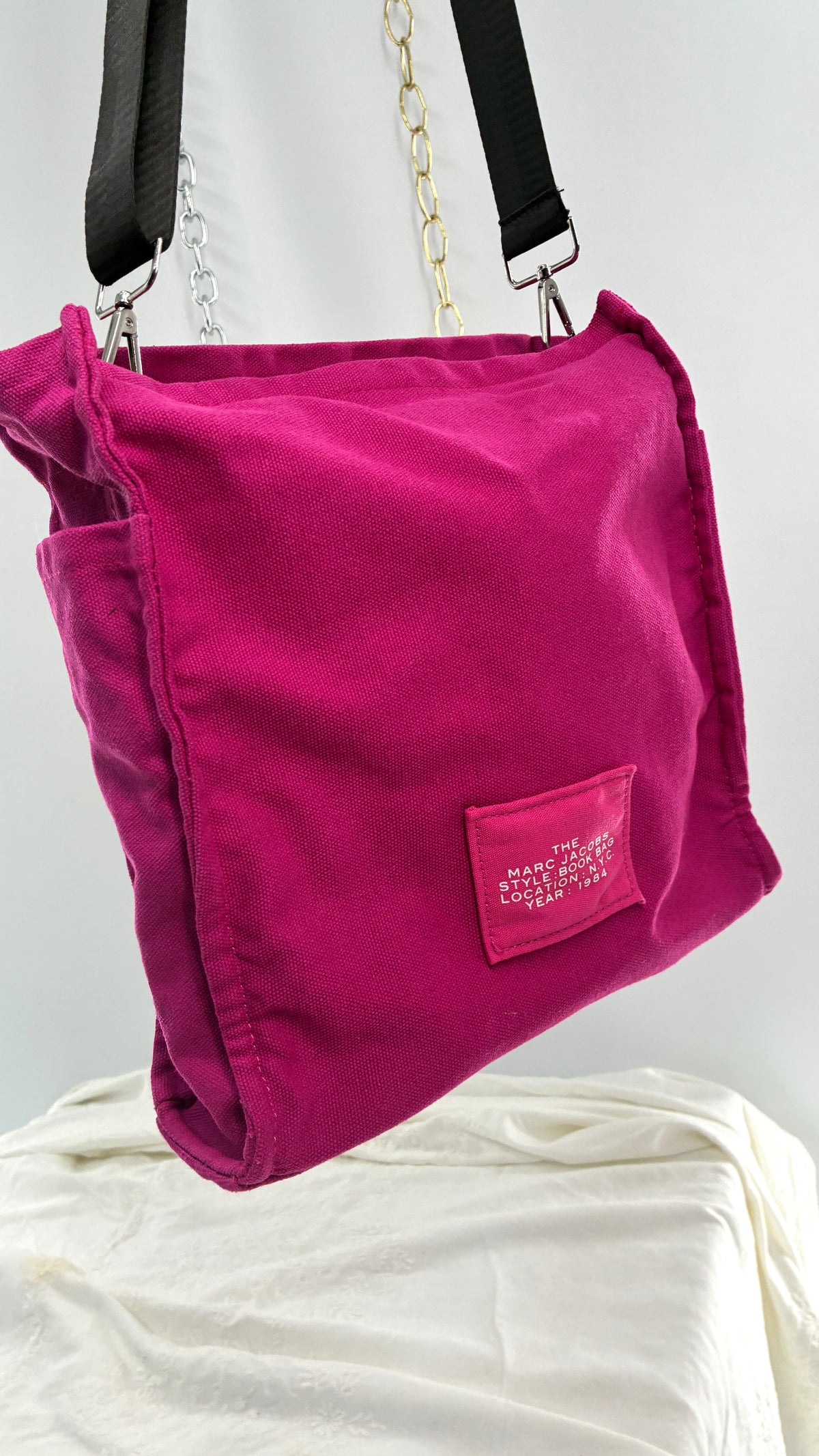 Vintage Unauthenticated MARC JACOBS Hot Pink The Book Bag