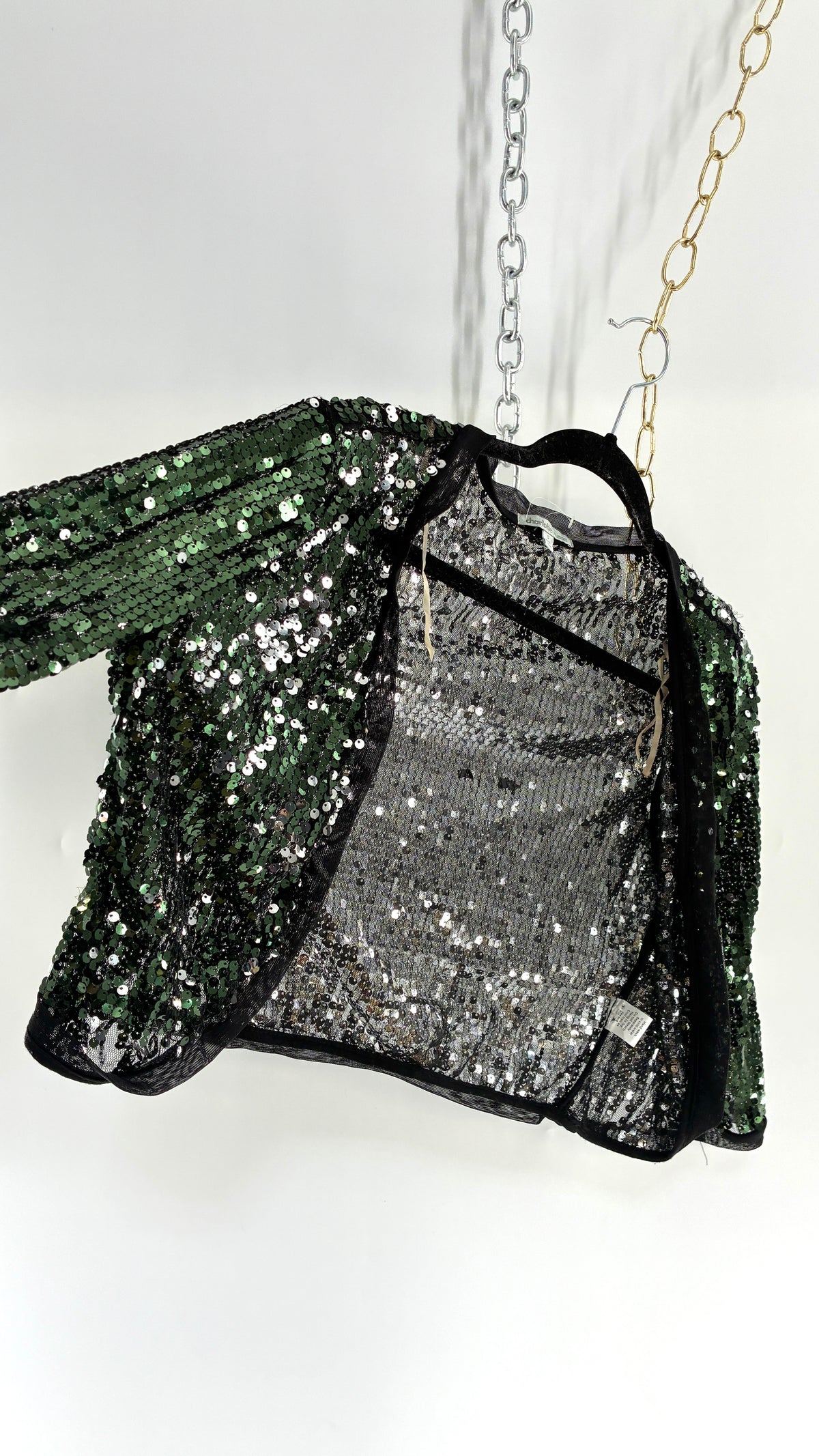 Vintage CHARLOTTE RUSSE Sequin Shrug (Small)