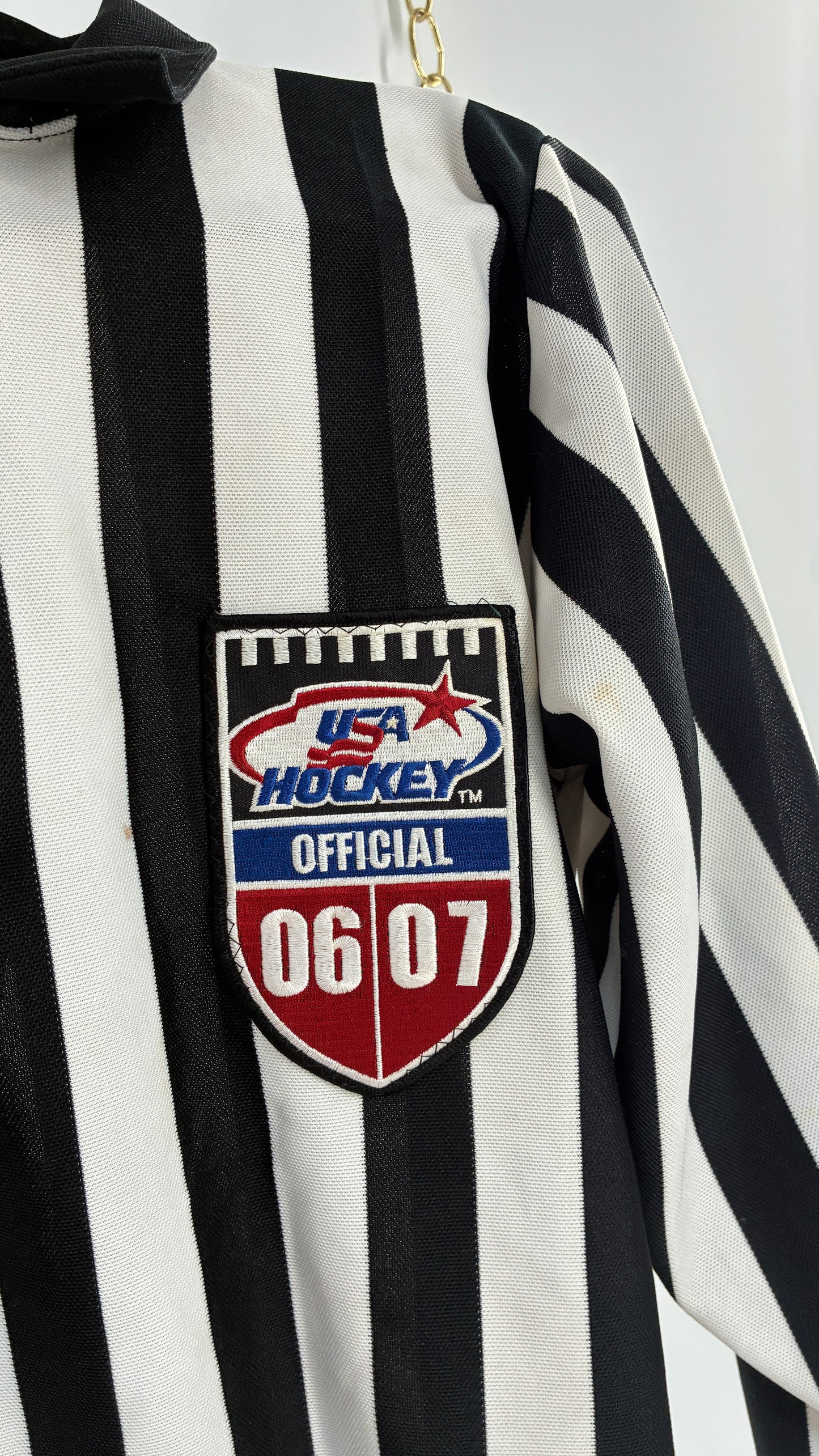Vintage 1970s Referee USA HOCKEY Official 06/07 Top (Small)