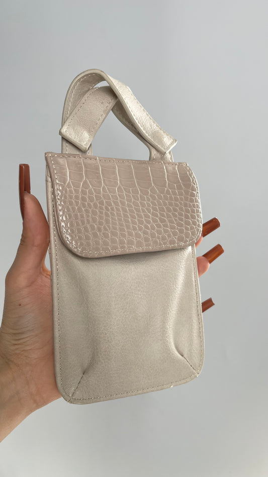 Free People Beige Belt Bag Wallet