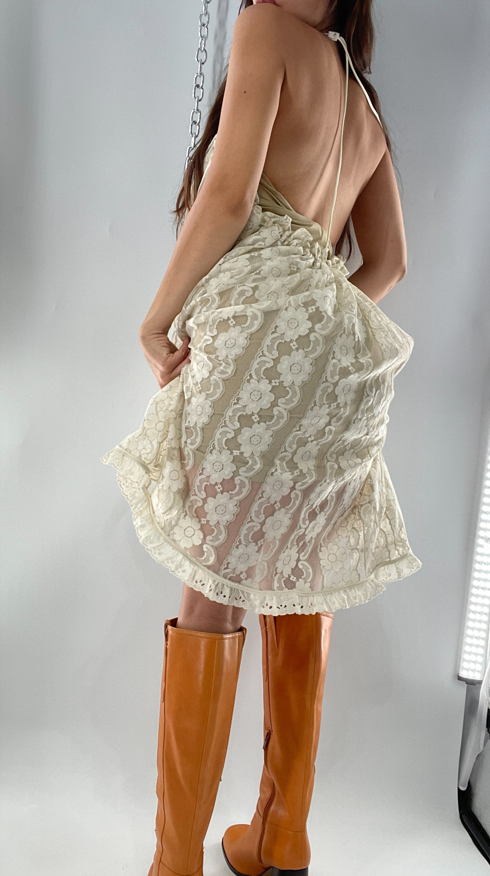 babydoll vintage dress Vintage Lace Babydoll Mini Dress (One Size) – The Thrifty Hippy