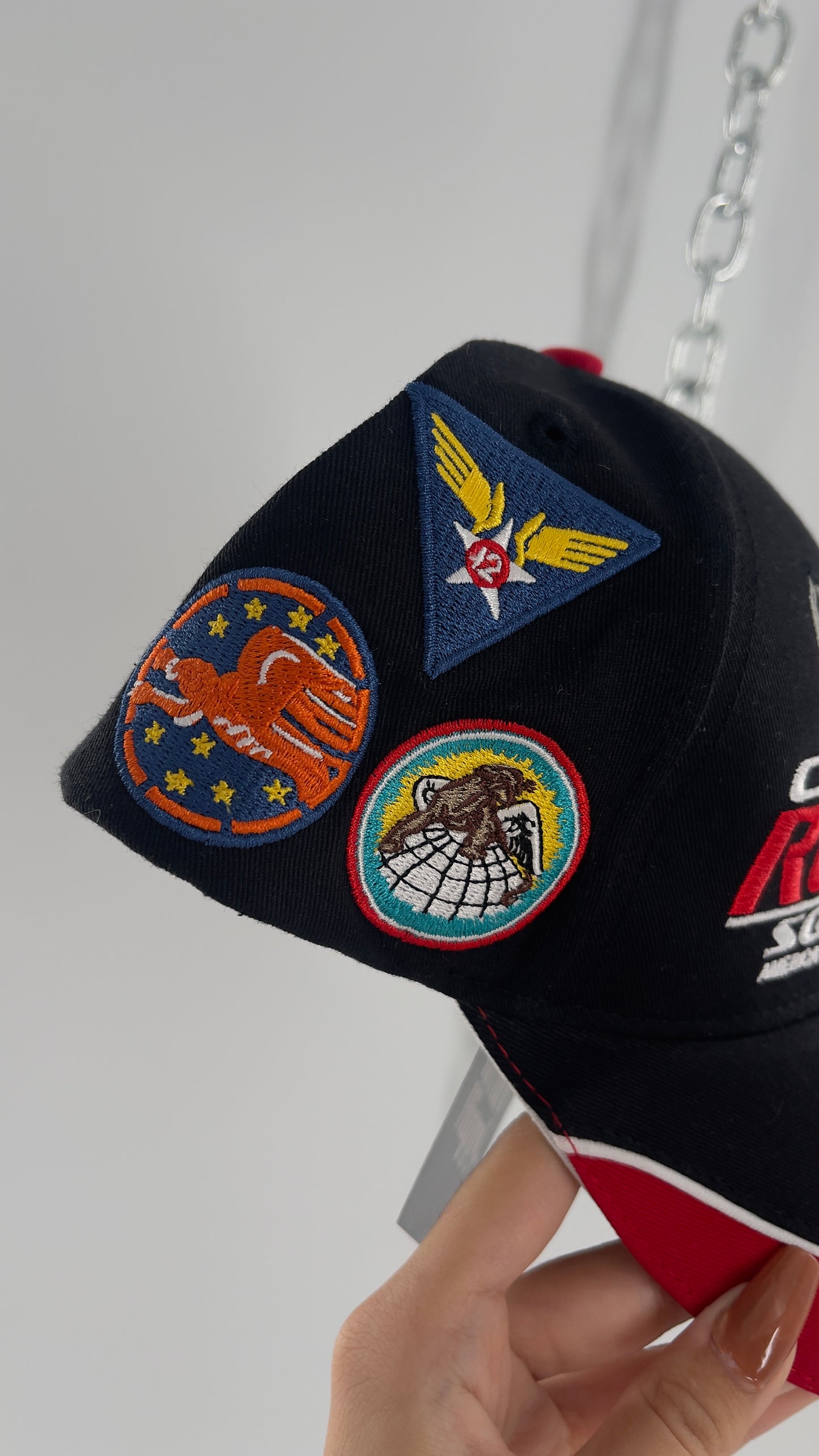 Vintage CAF Redtail Squadron Badge Patch Baseball Hat