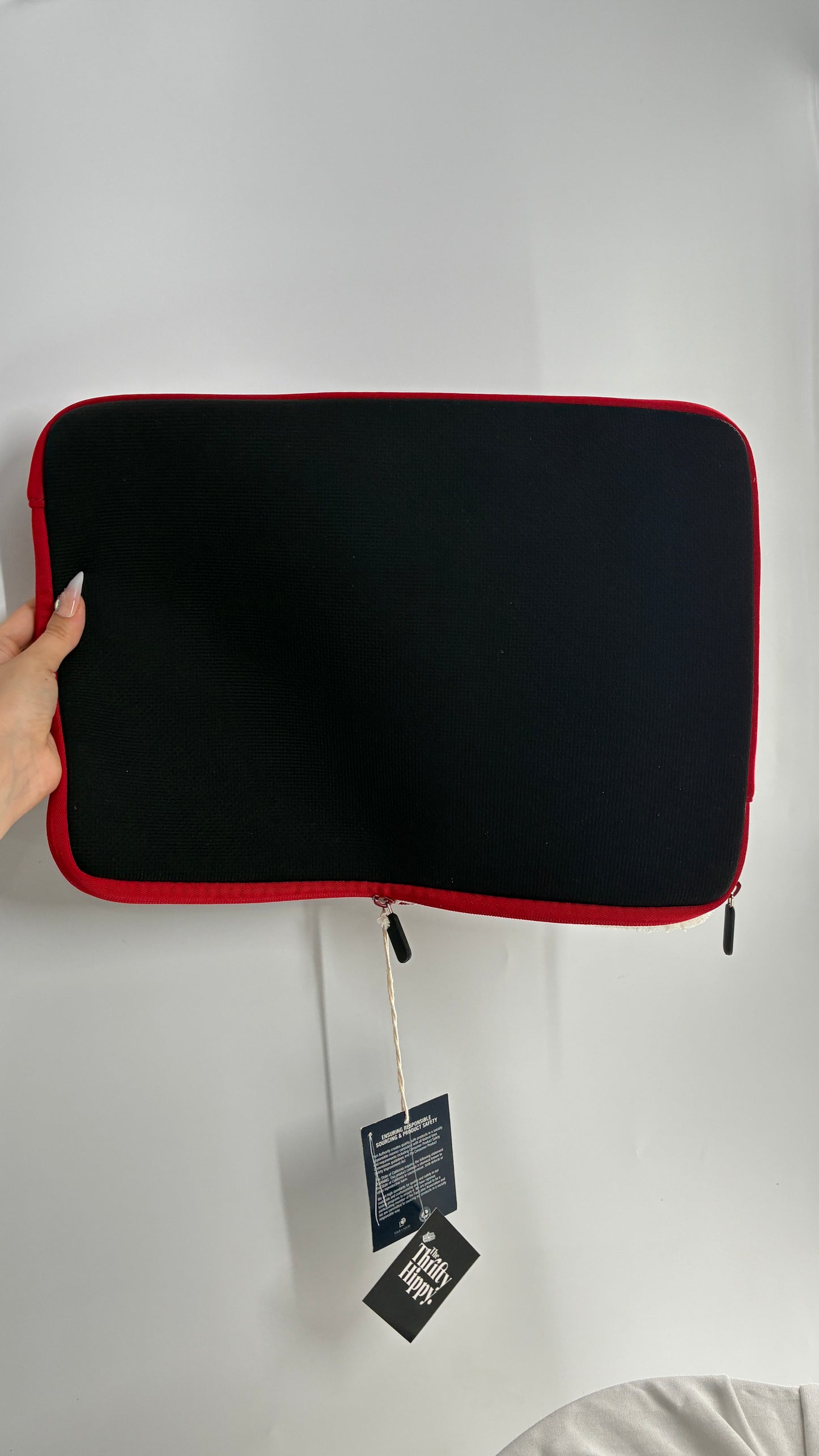 Vintage Port Authority Black and Red Laptop Case with Tags Attached Imported