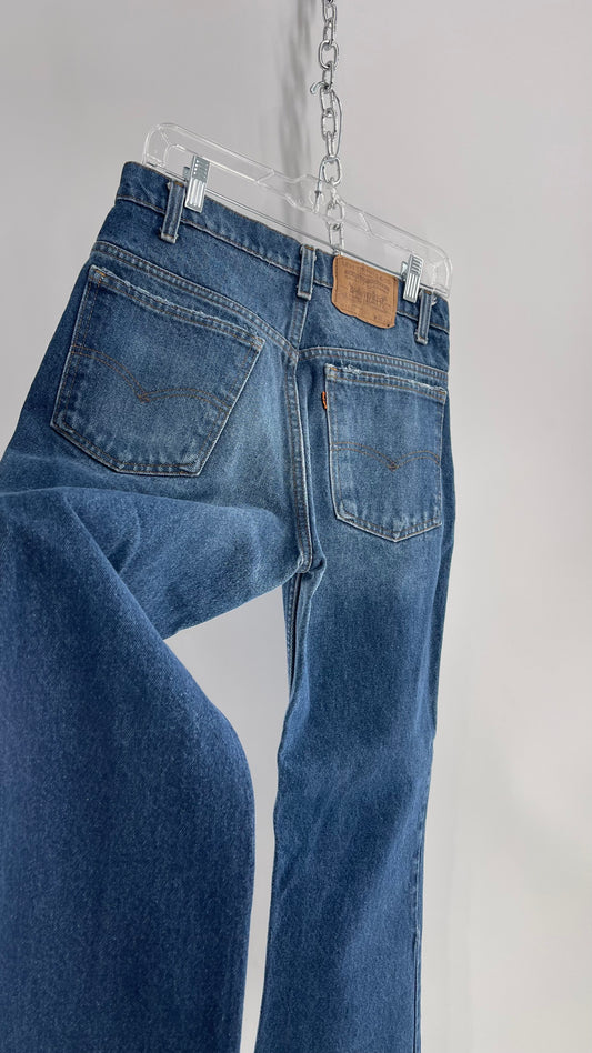 Vintage Levi Medium Wash Genuine Orange Tab Denim (31x30)