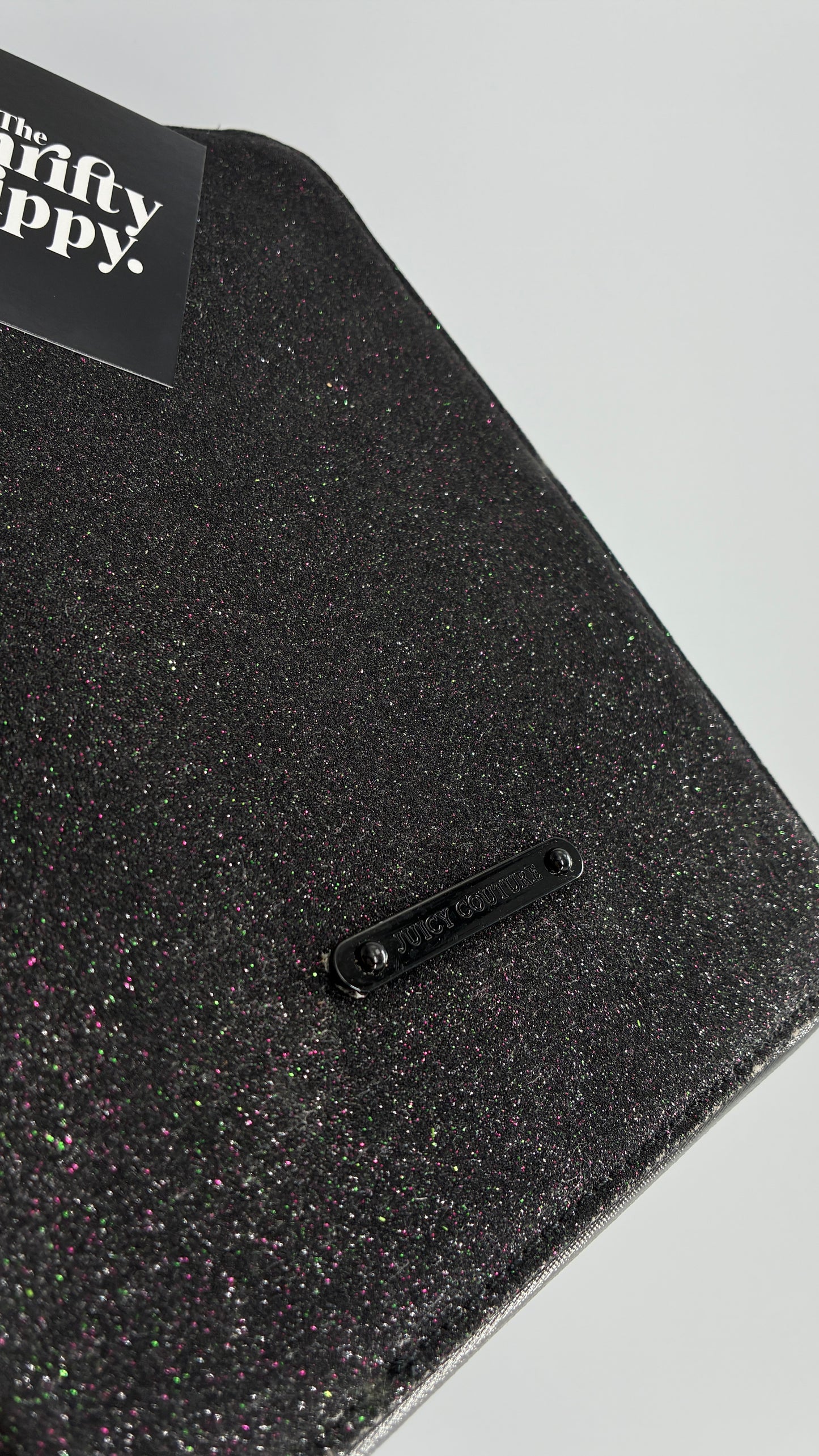 Vintage JUICY COUTURE Black Glitter Case with Tags Attached
