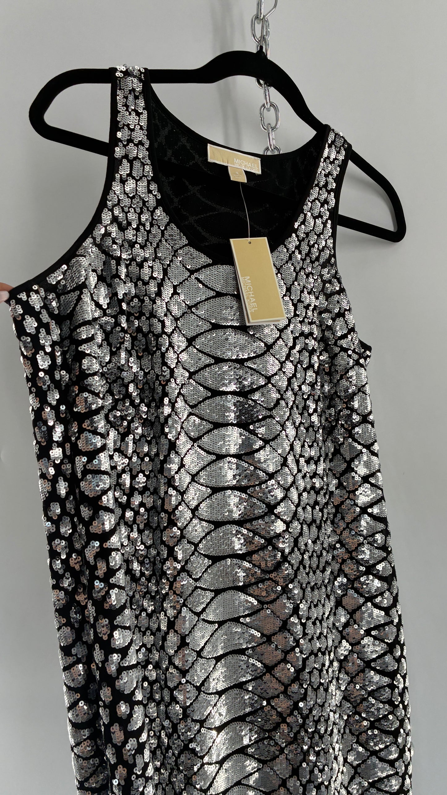 Deadstock Vintage MICHAEL KORS Sequin Mini Dress (Small)