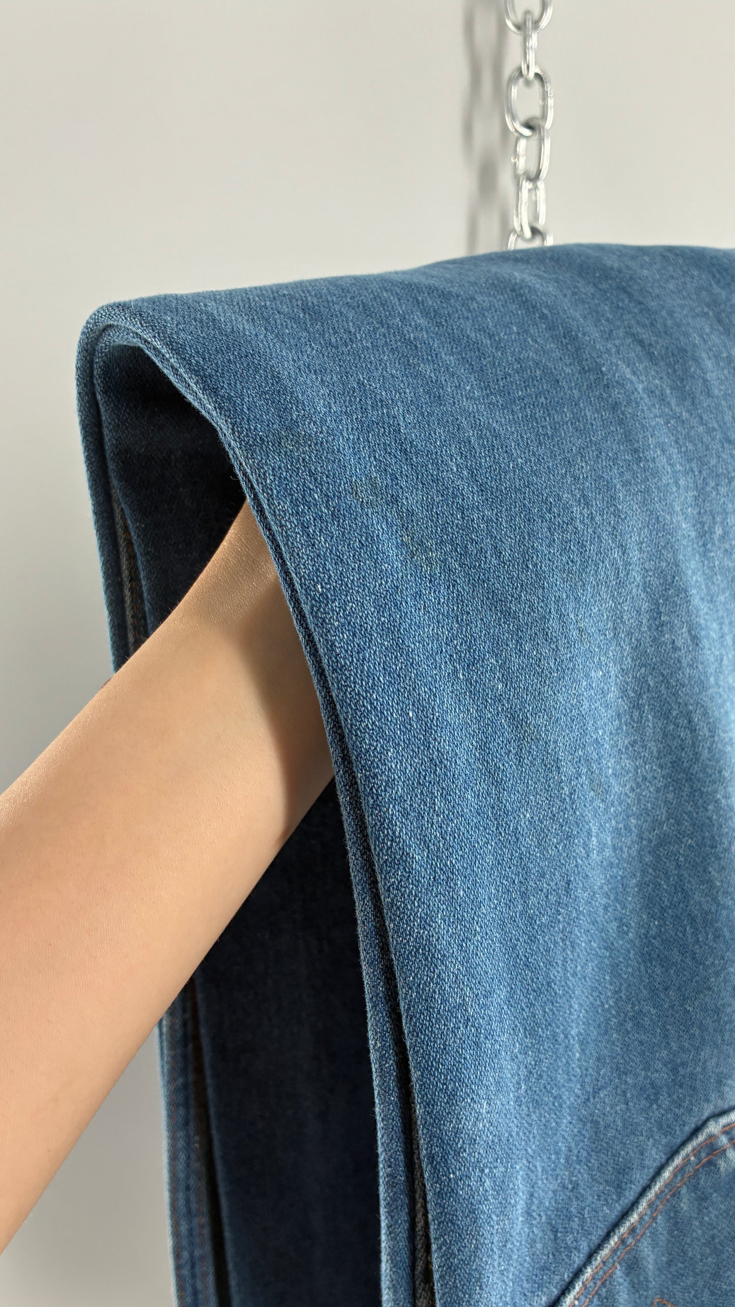 Vintage Free People WRANGLER Light Wash High Waisted Jeans (31x38)