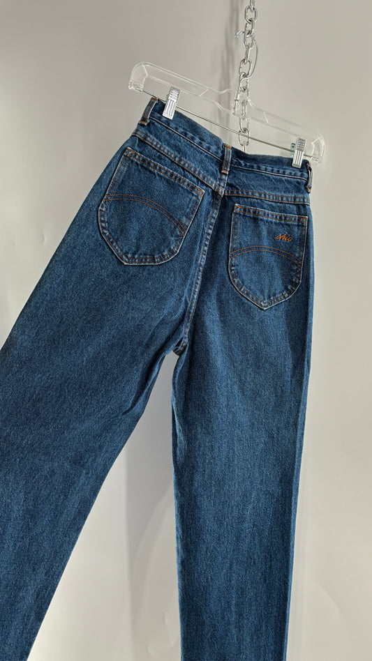 Vintage 1980s CHIC Ultra High Waisted Jeans (5Tall)