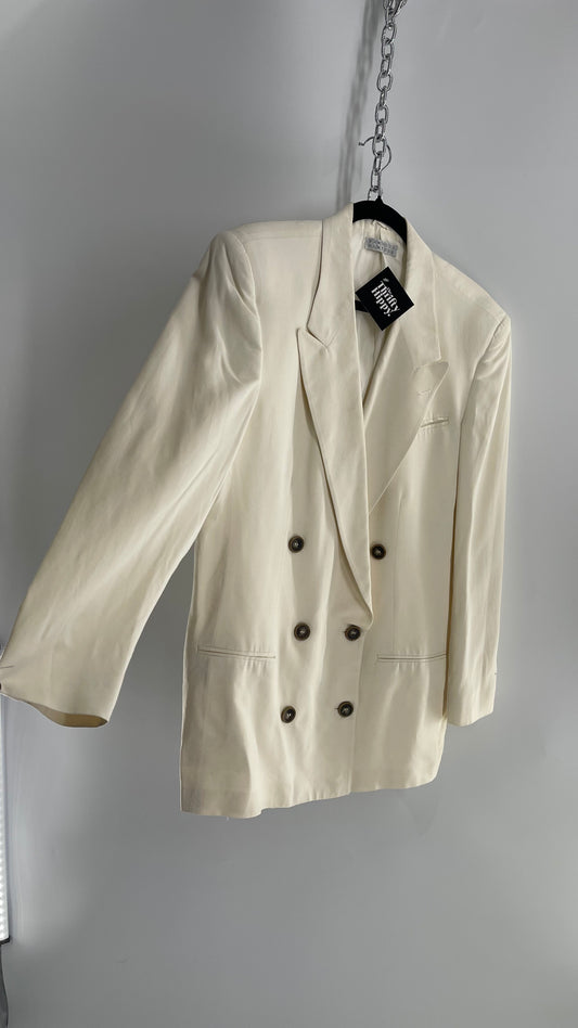 Vintage Barney’s New York Off White Power Blazer (C)(Large)