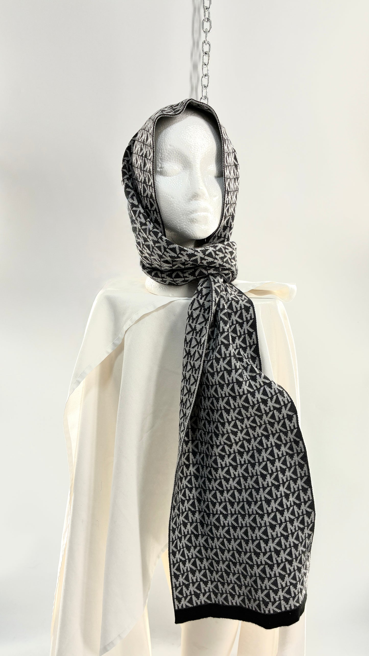 Vintage Michael Kors Reversible Monogram Scarf