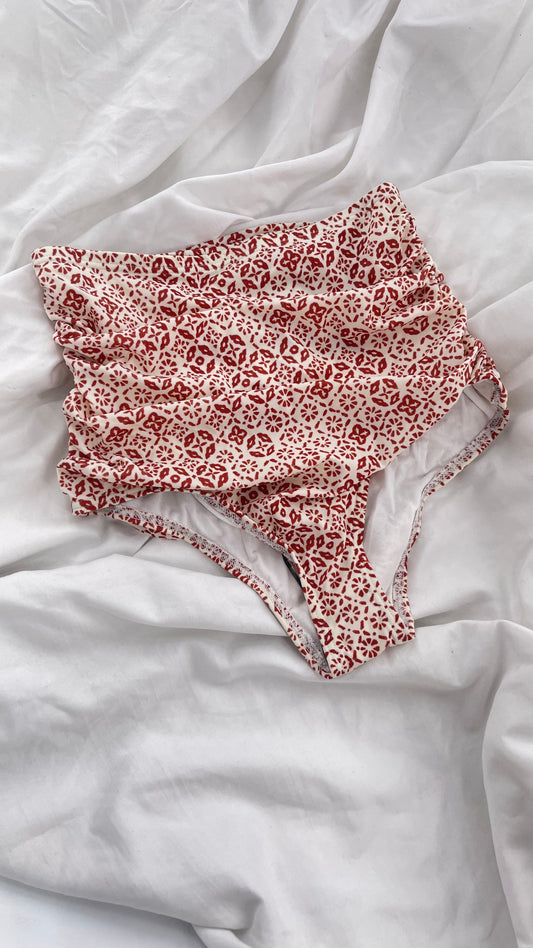 Urban Outfitters Out From Under Ruched High Waist Swim Bottoms (Small)
