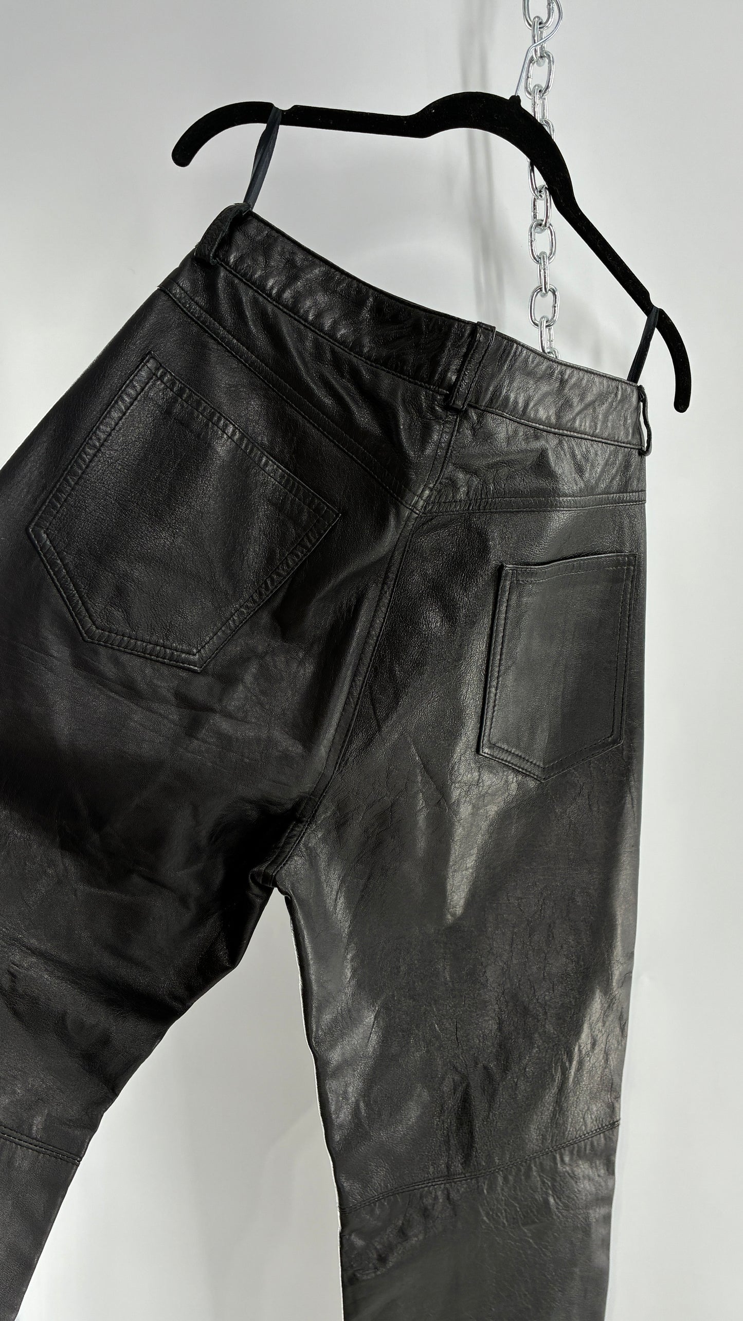 Vintage J. Percy for Marvin Richards Black Leather Pants (12)