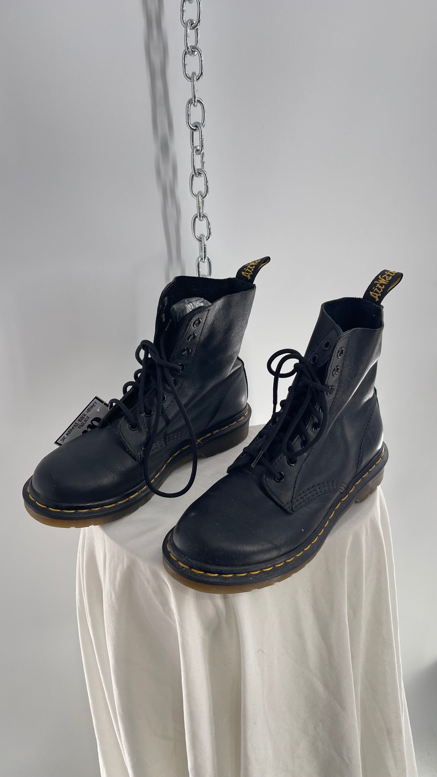 Doctor Martens Black Leather Virginia Pascal Boots (6)