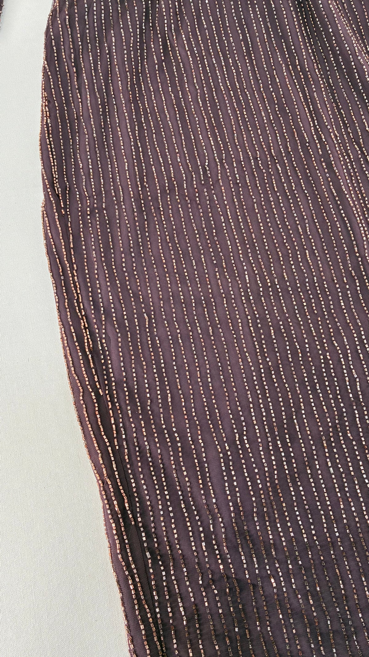 Vintage ASOS Beaded Plum Dress with Draping Open Back (6)