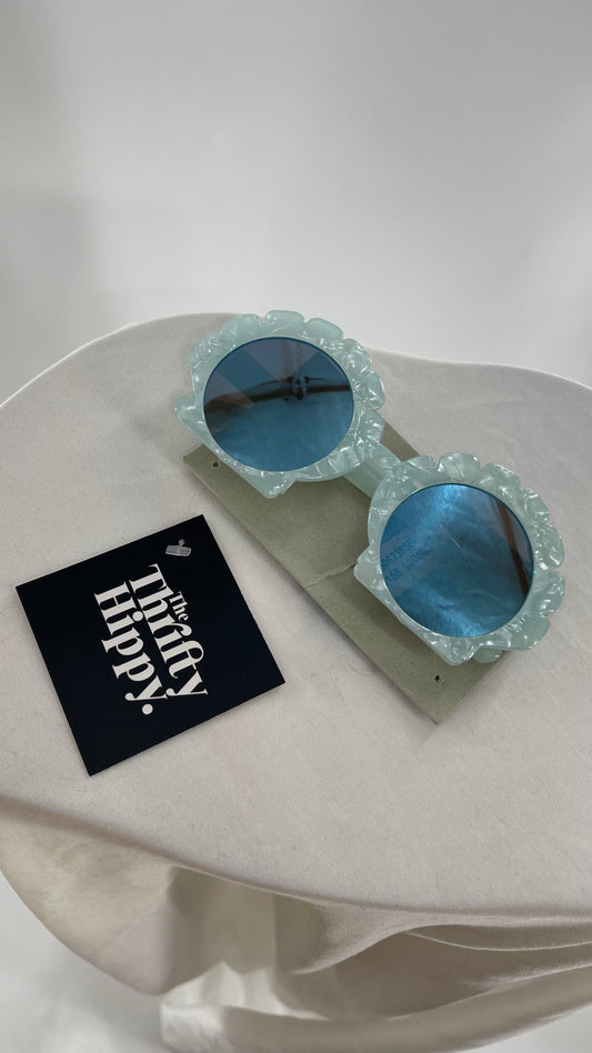 Urban Outfitters Baby Blue Seashell Sunnies