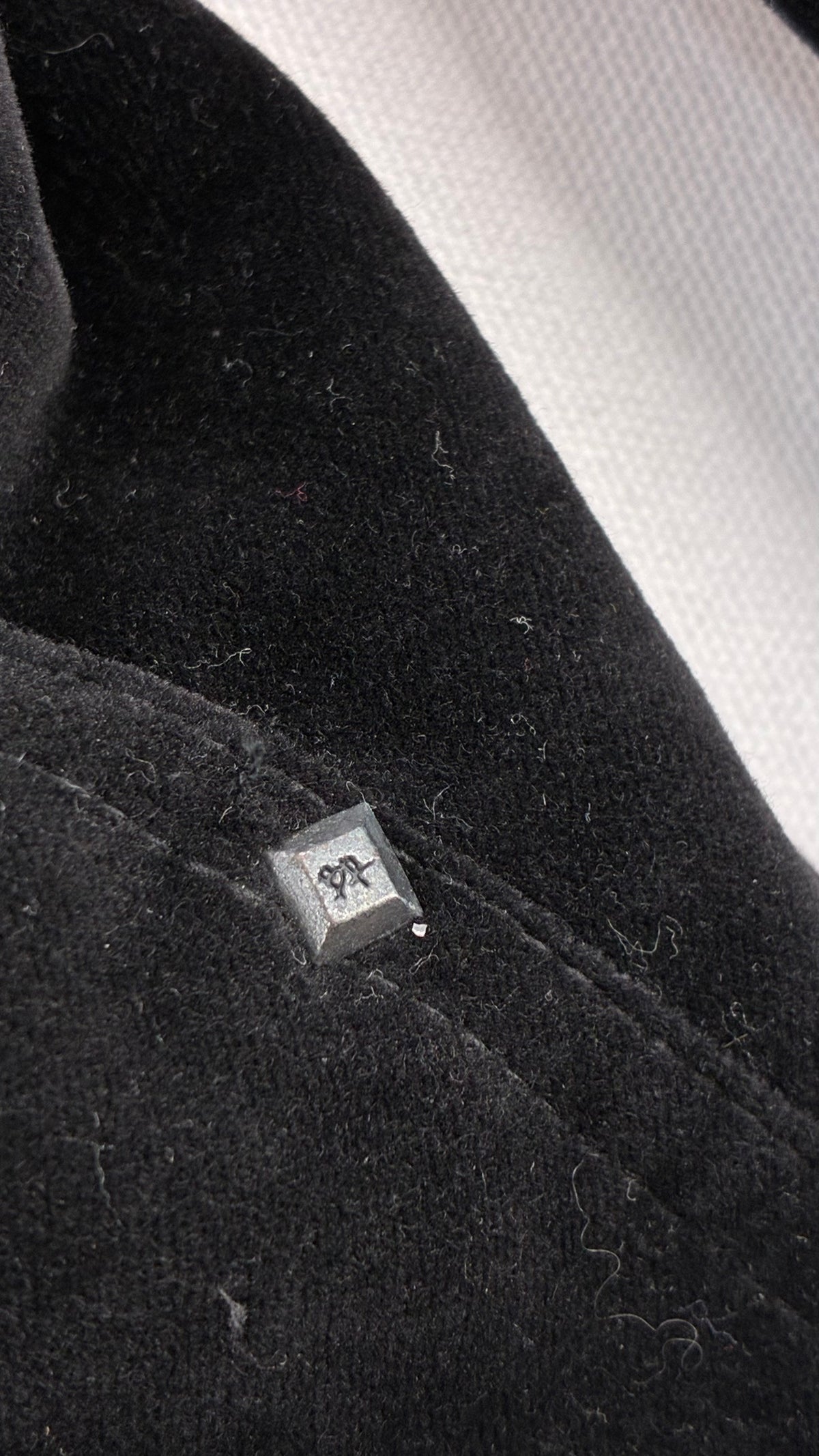 Vintage BLACK RIVET Velour Jacket with Vegan Fur Trim Collar and Cuffs (Large)