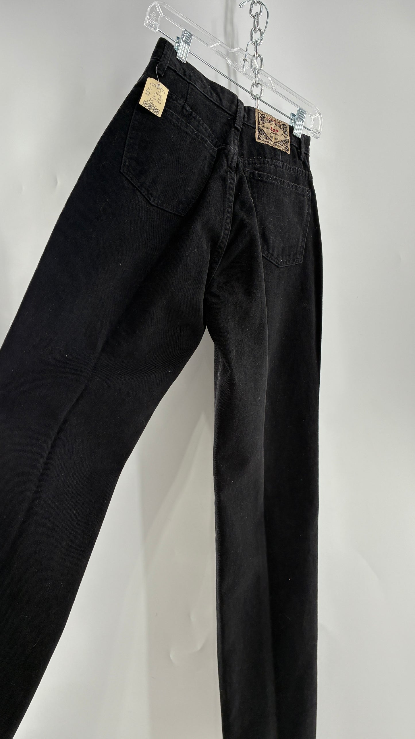 Deadstock Vintage 1980s EXPRESS Black High Waisted Mom Jean (5/6)