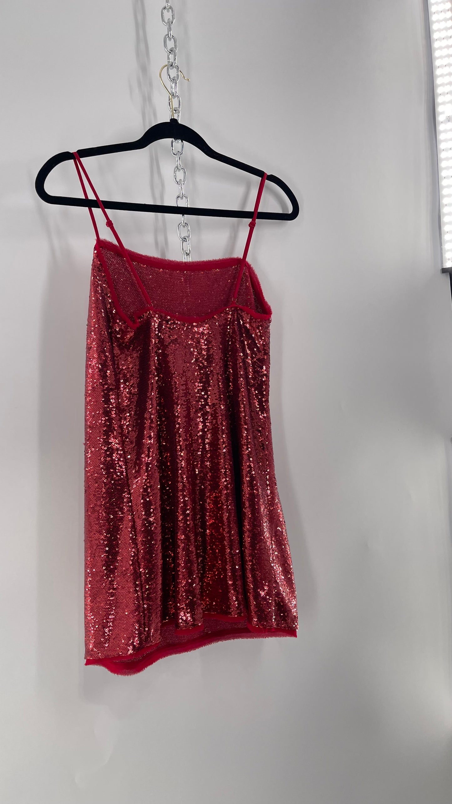 Free People Intimately Red Sequin Size XS