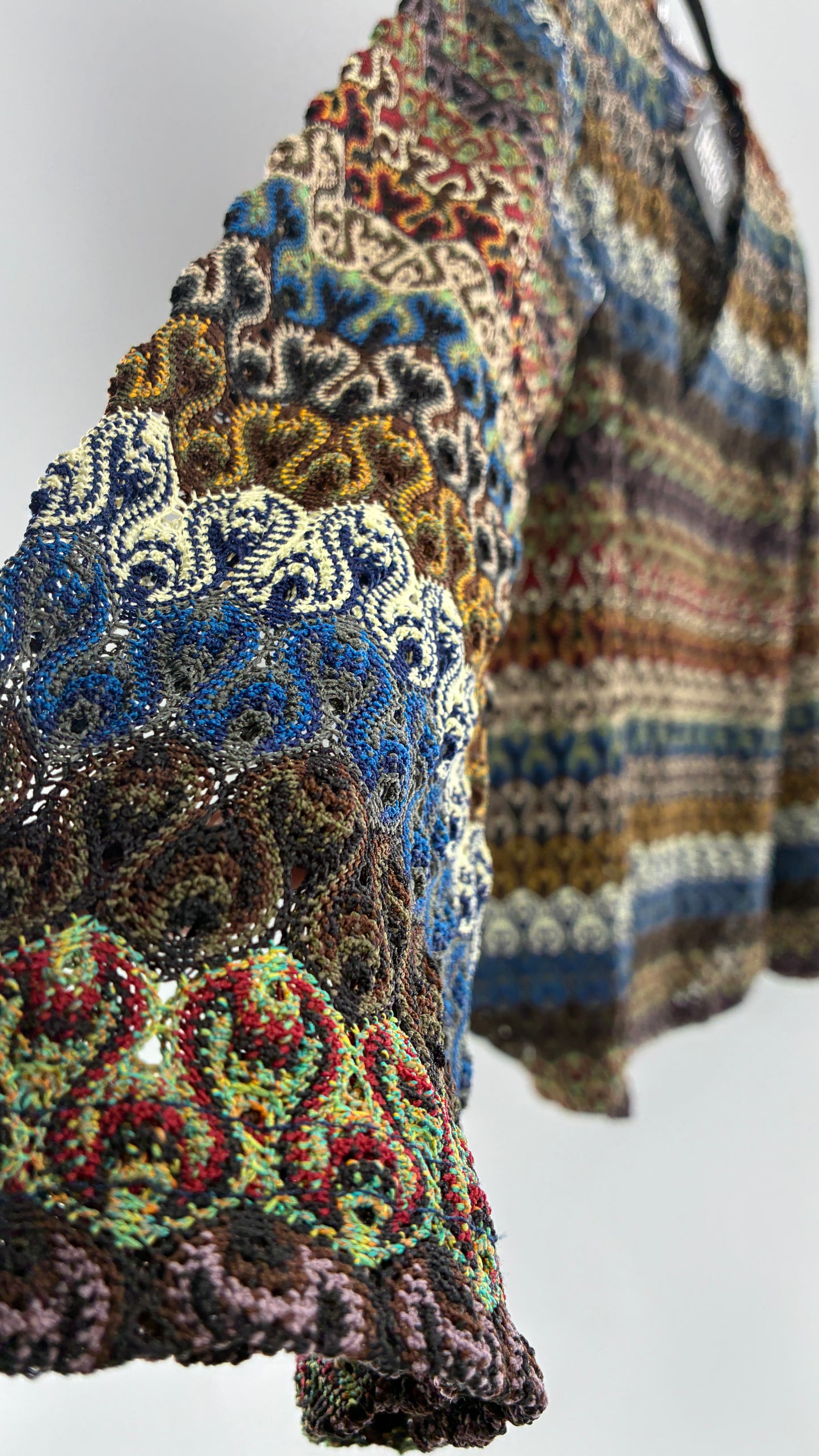 Vintage VENEZIA JEANS Knit Bell Sleeve Blouse (14/16)