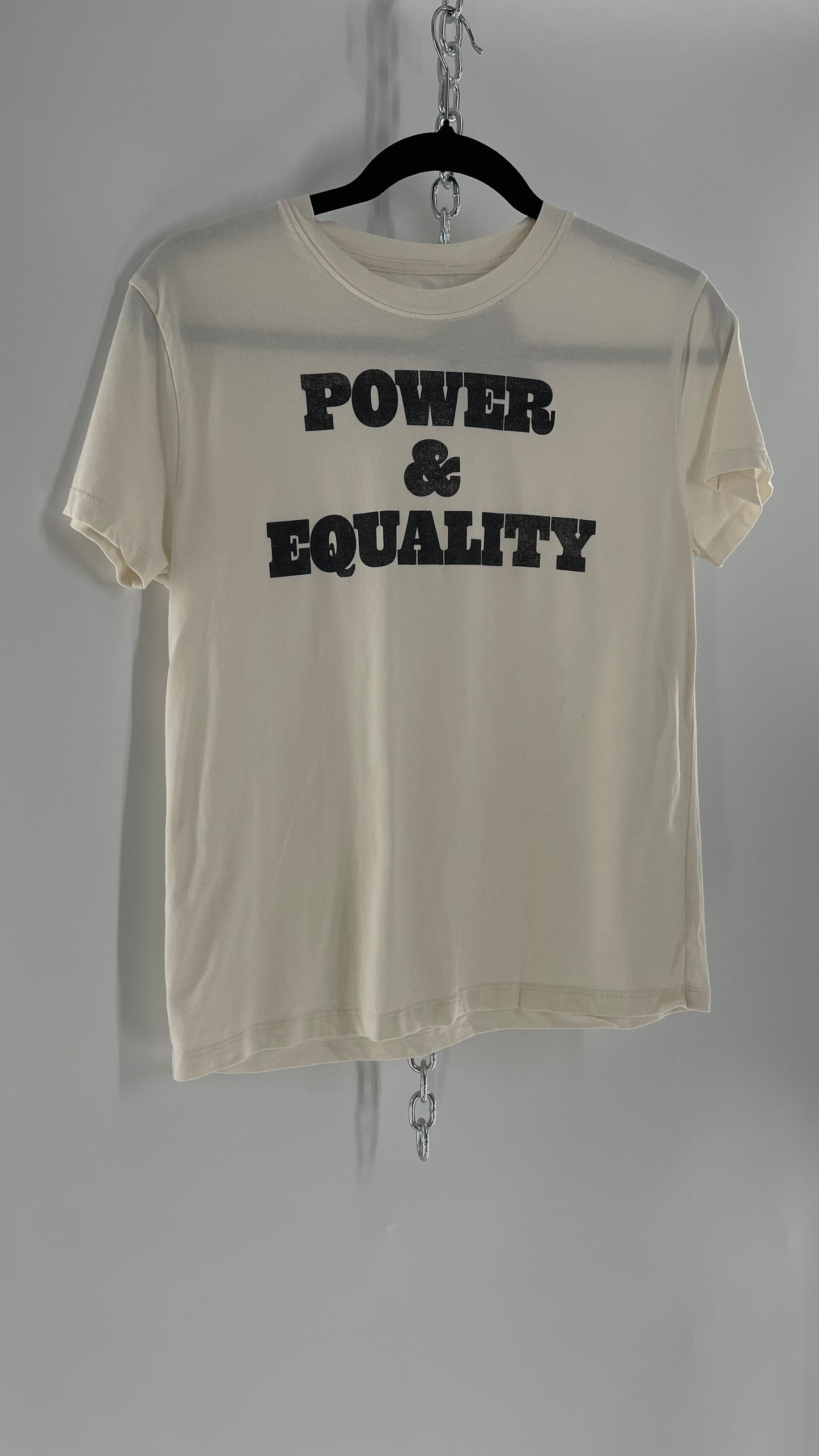 Power + Equality Faded Graphic Print T (Small)