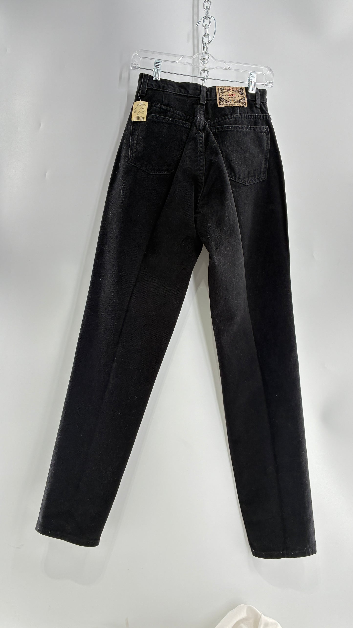 Deadstock Vintage 1980s EXPRESS Black High Waisted Mom Jean (5/6)