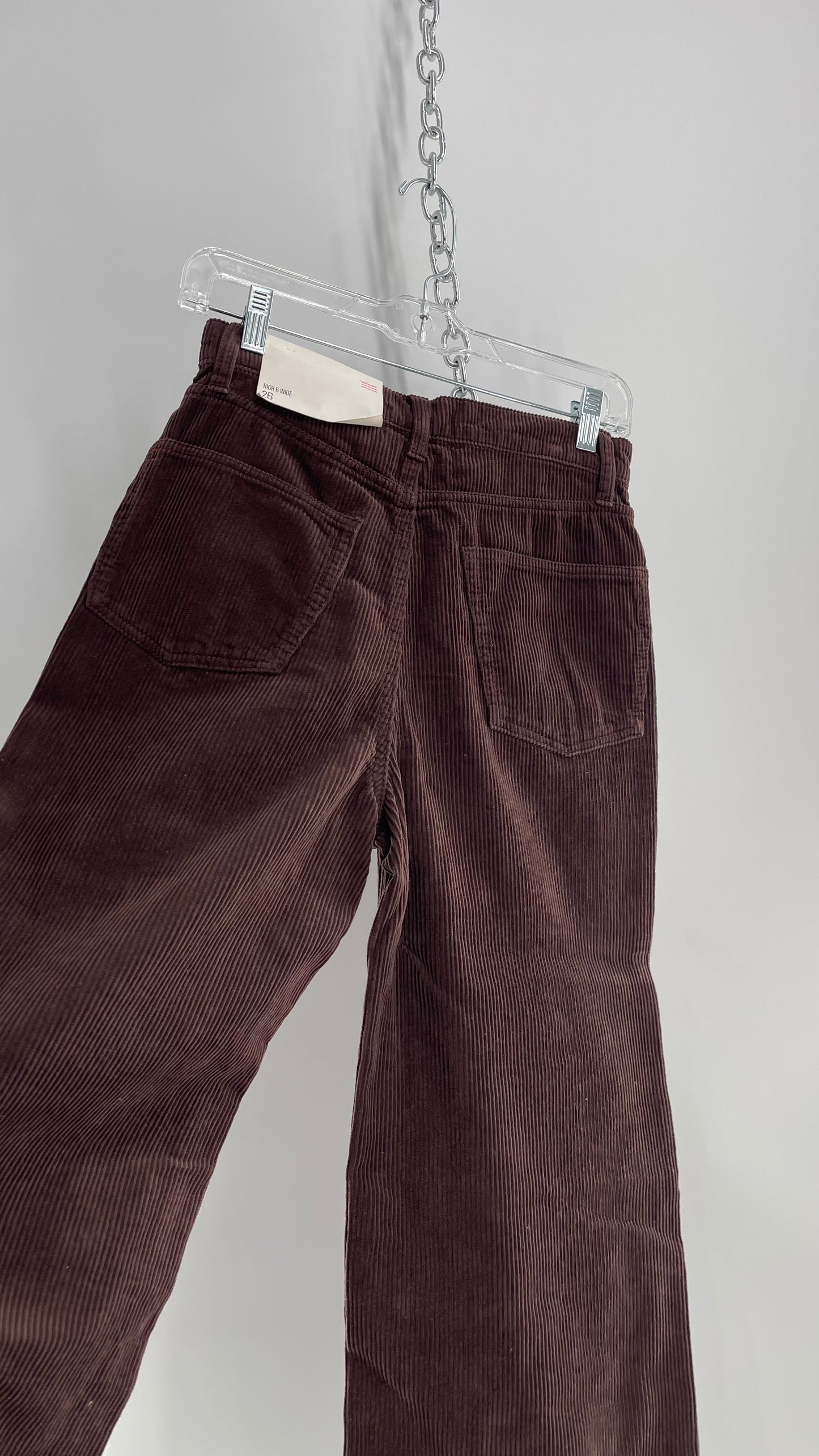 BDG High and Wide Brown Corduroy Baggy Pant with Tags Attached  (26)