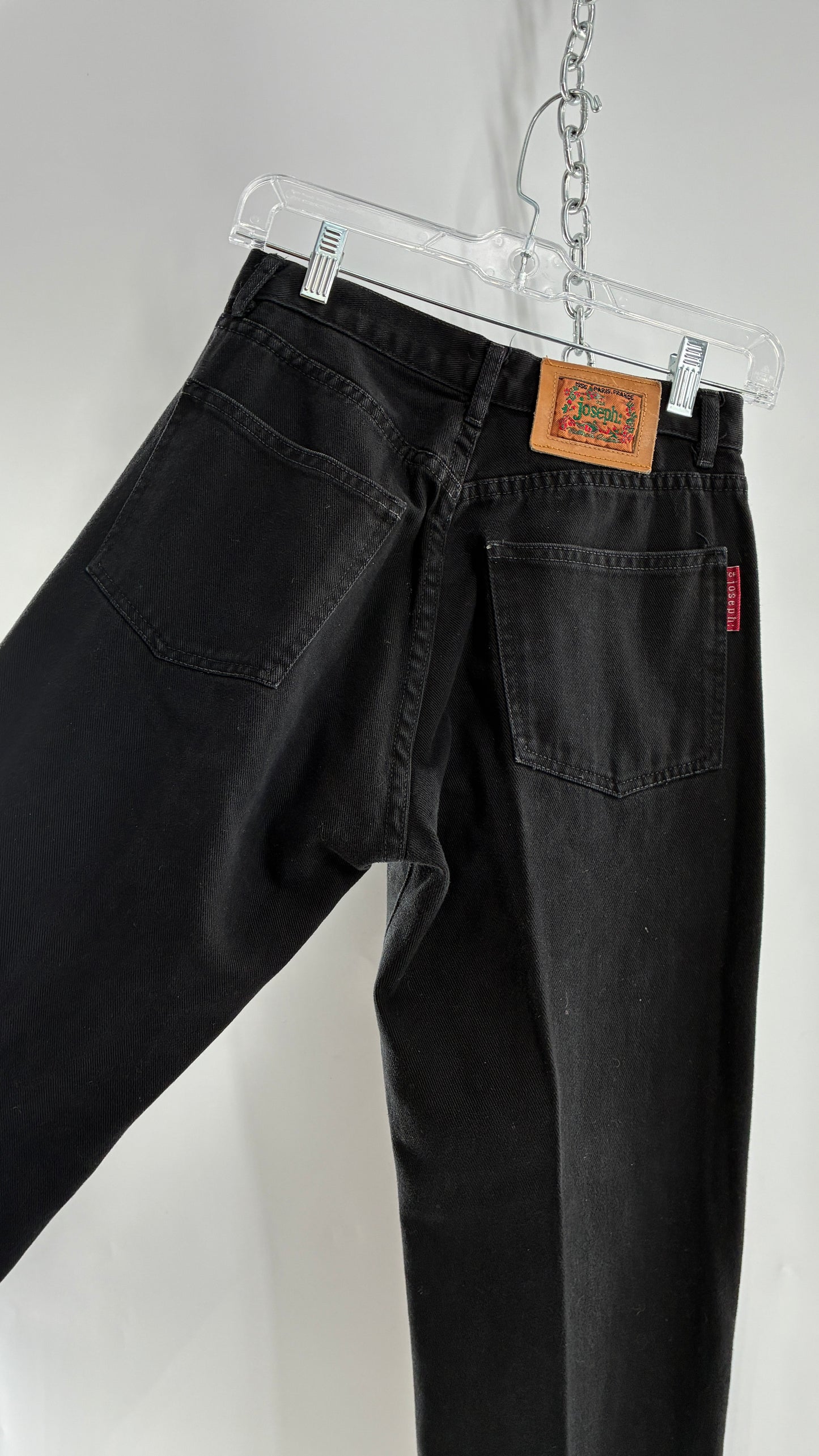 Vintage For Joseph Paris, France Black High Waisted Mom Jean (28)