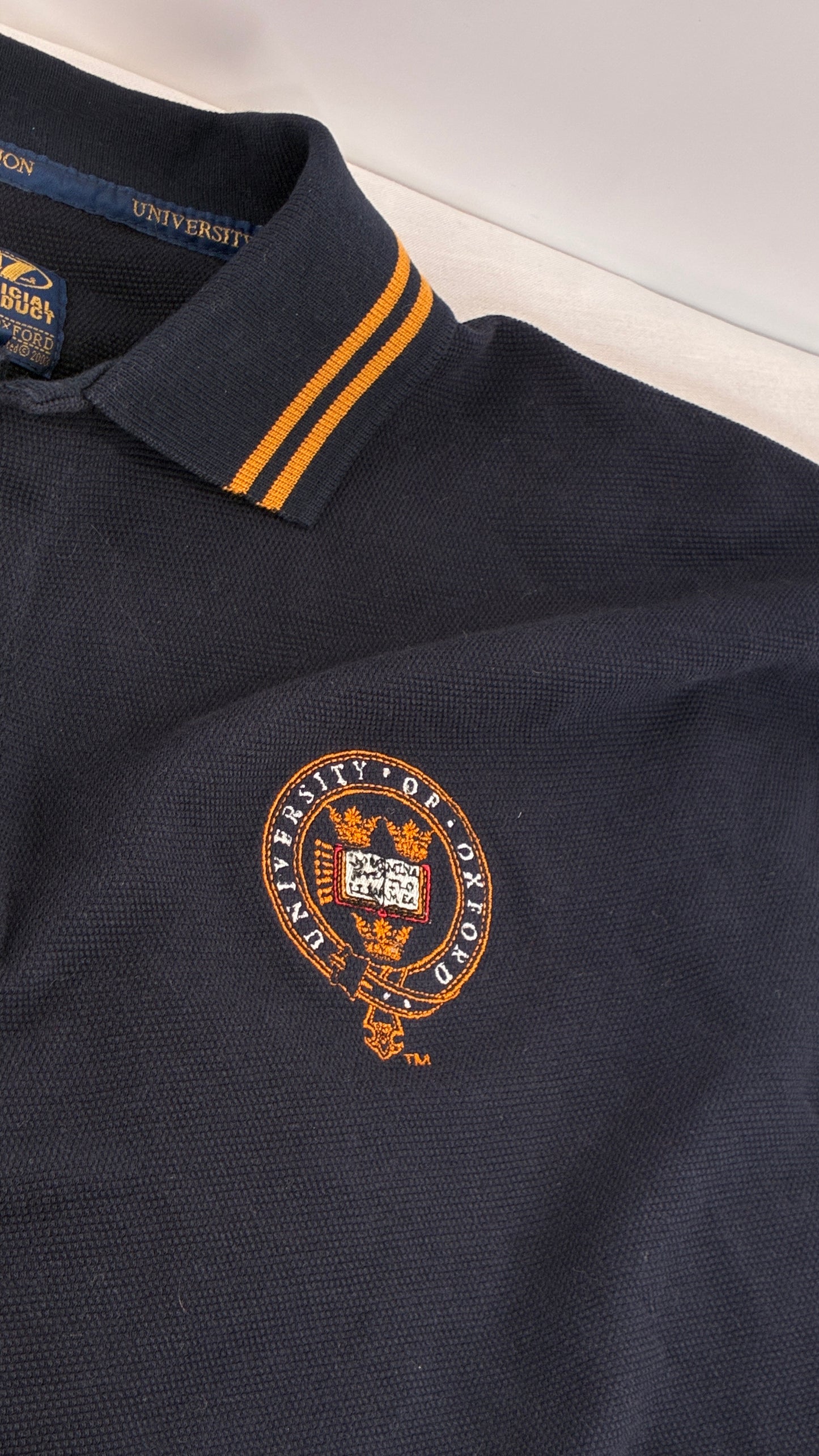 Deadstock Vintage Oxford University 100% Cotton Men’s Polo with Tags (XL)