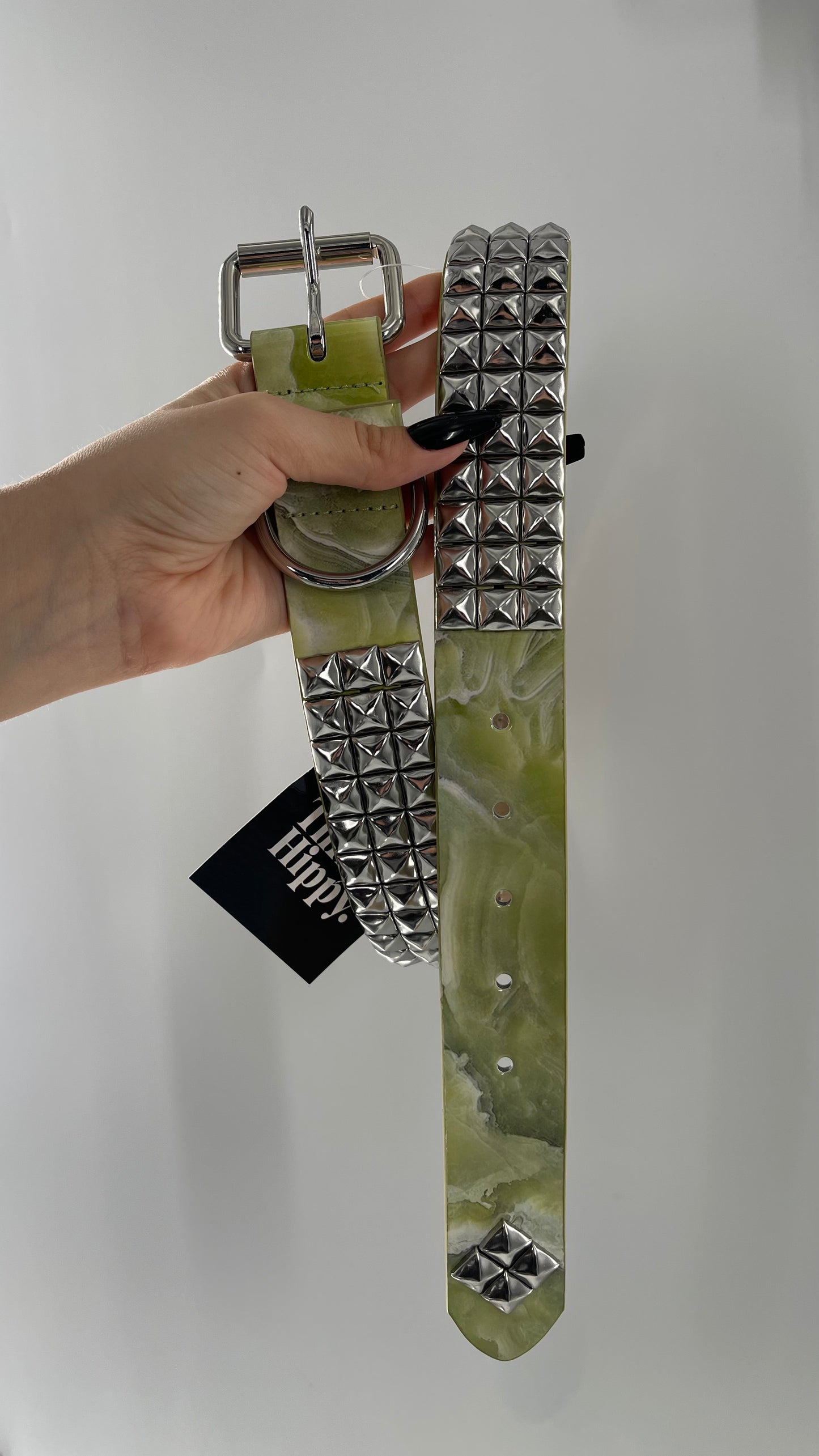 Urban Outfitters Marble Studded Belt (Medium)