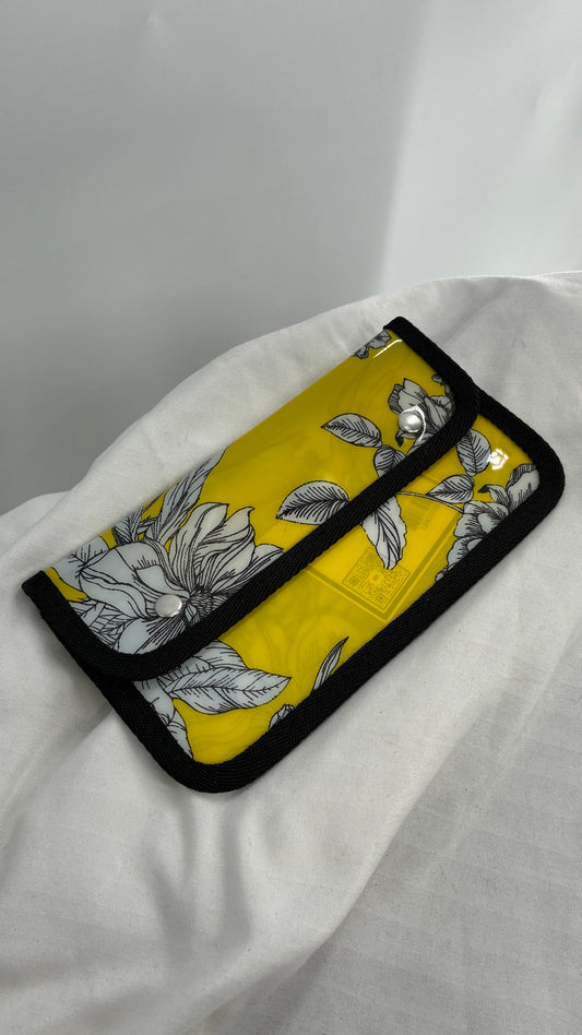 Yellow Floral Sunglasses Case