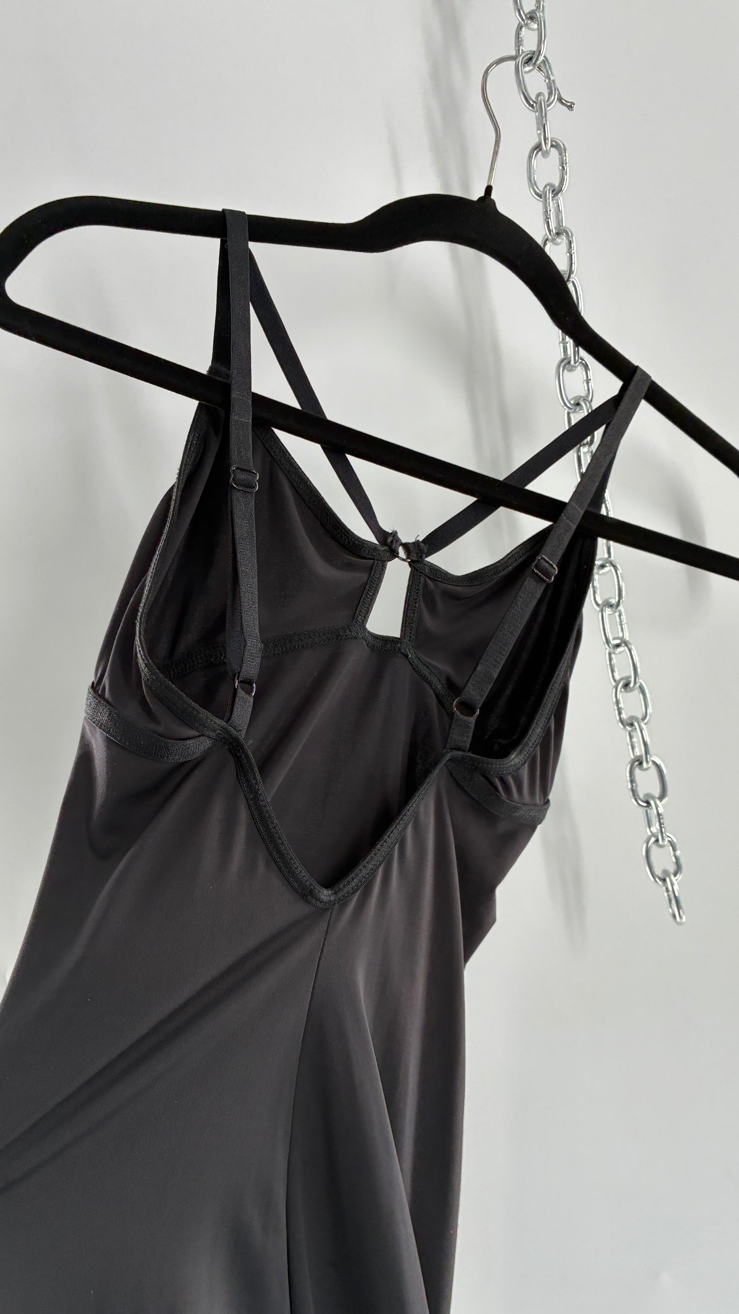 Urban Outfitters Out from Under Caged Black Spandex Black Dress (XS)