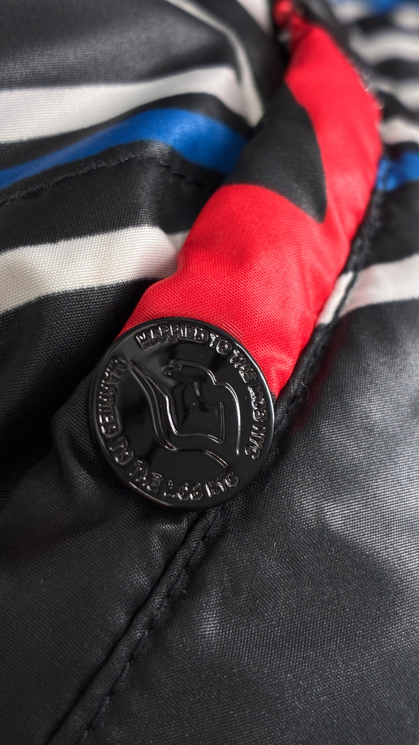 Vintage MARRIED TO THE MOB Graphic Puffer Jacket (Medium)