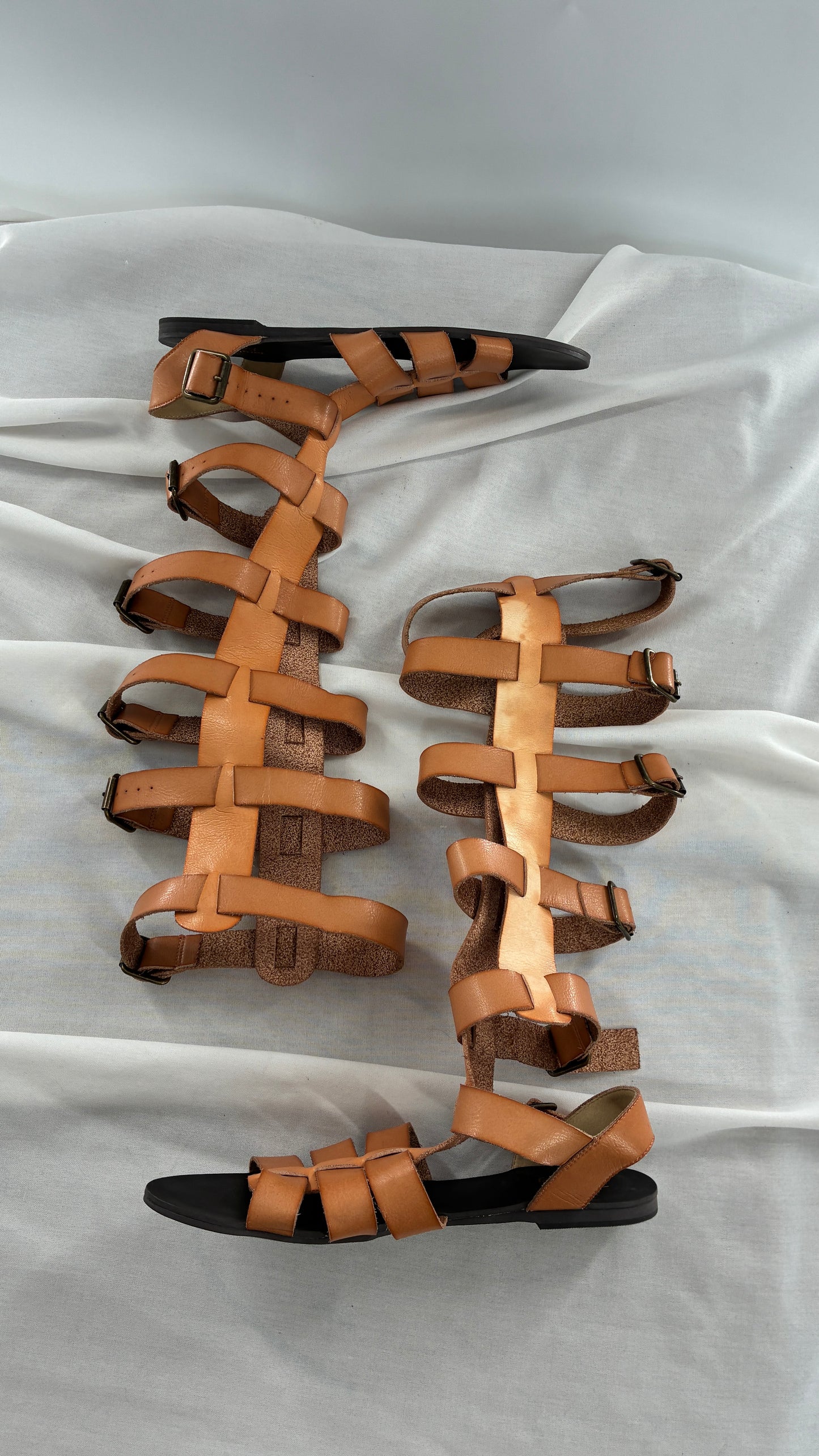 Farylrobin + Free People Genuine Leather Gladiator Style Sandal (9)