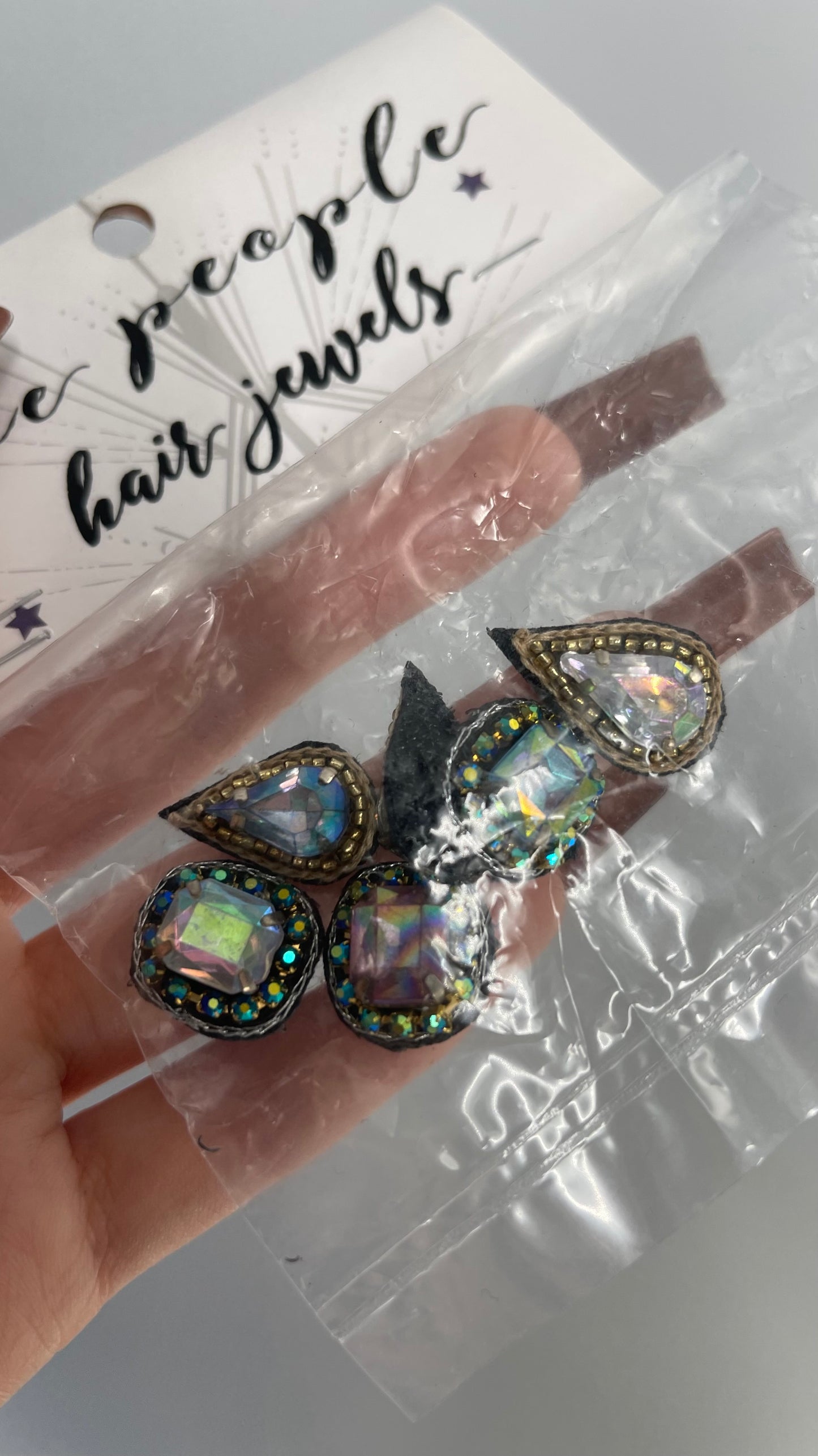 Free People Iridescent Velcro Hair Jewels