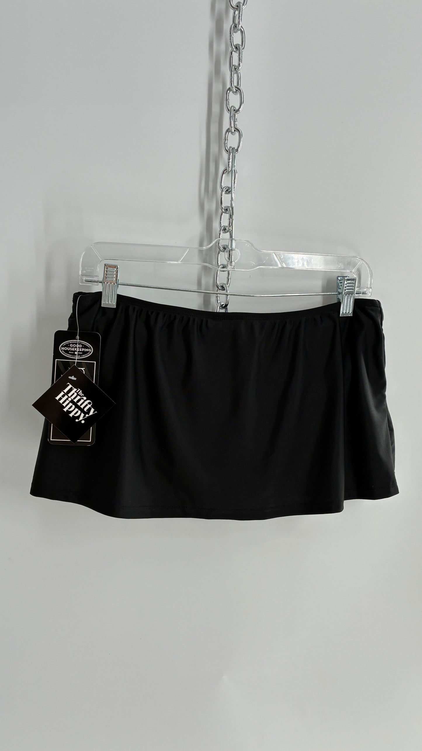 Vintage Deadstock CATALINA Black Low Rise Micro Mini Skirt (8/10)
