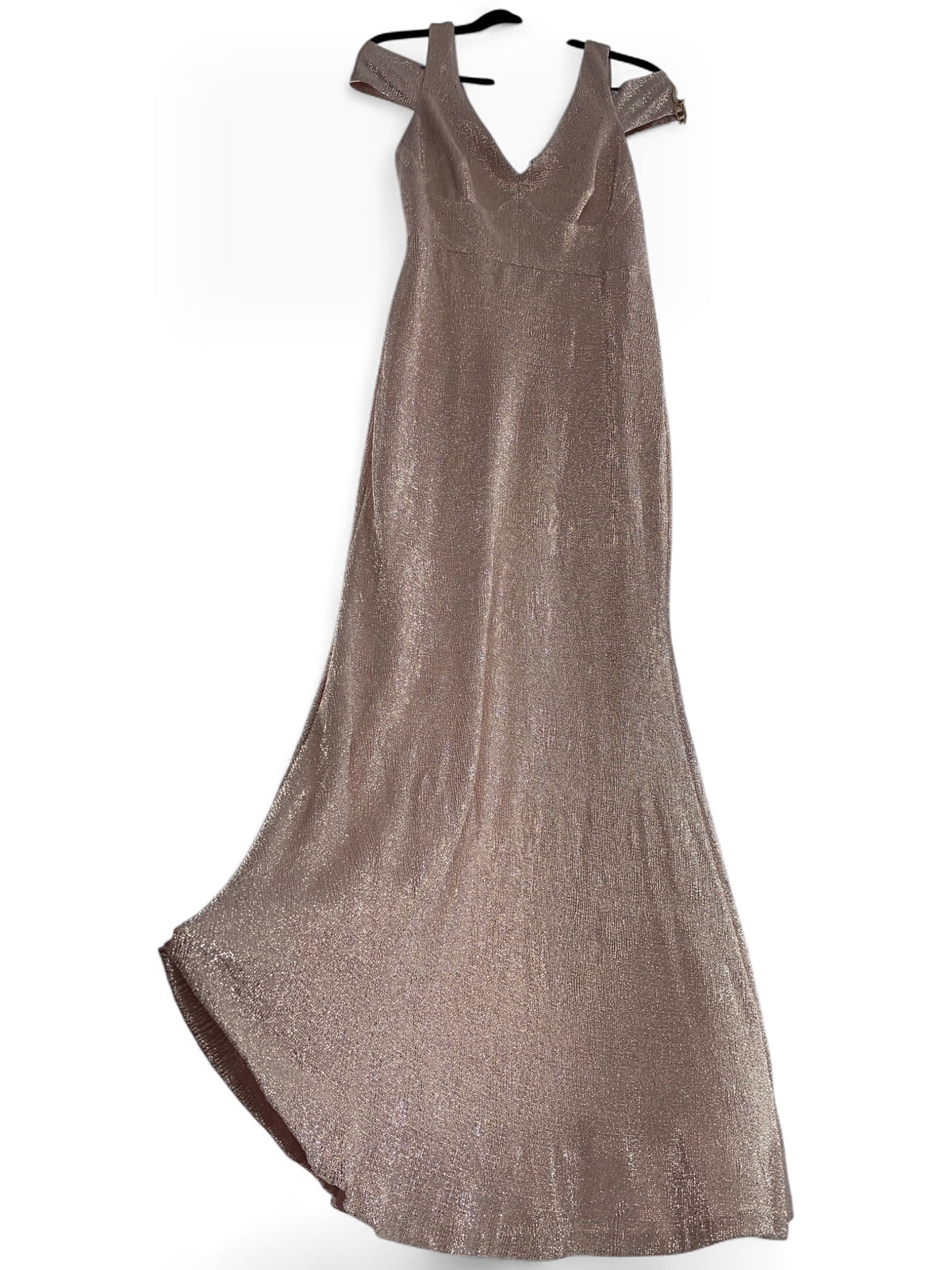 CALVIN KLEIN Nudish Pink Shimmer Sheen Mermaid Dress (10)