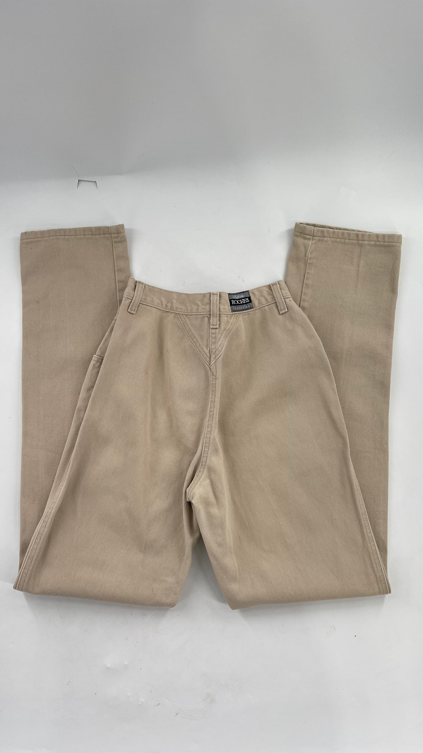 Vintage 90s ROCKIES High Waisted Beige Mom Jean (25)