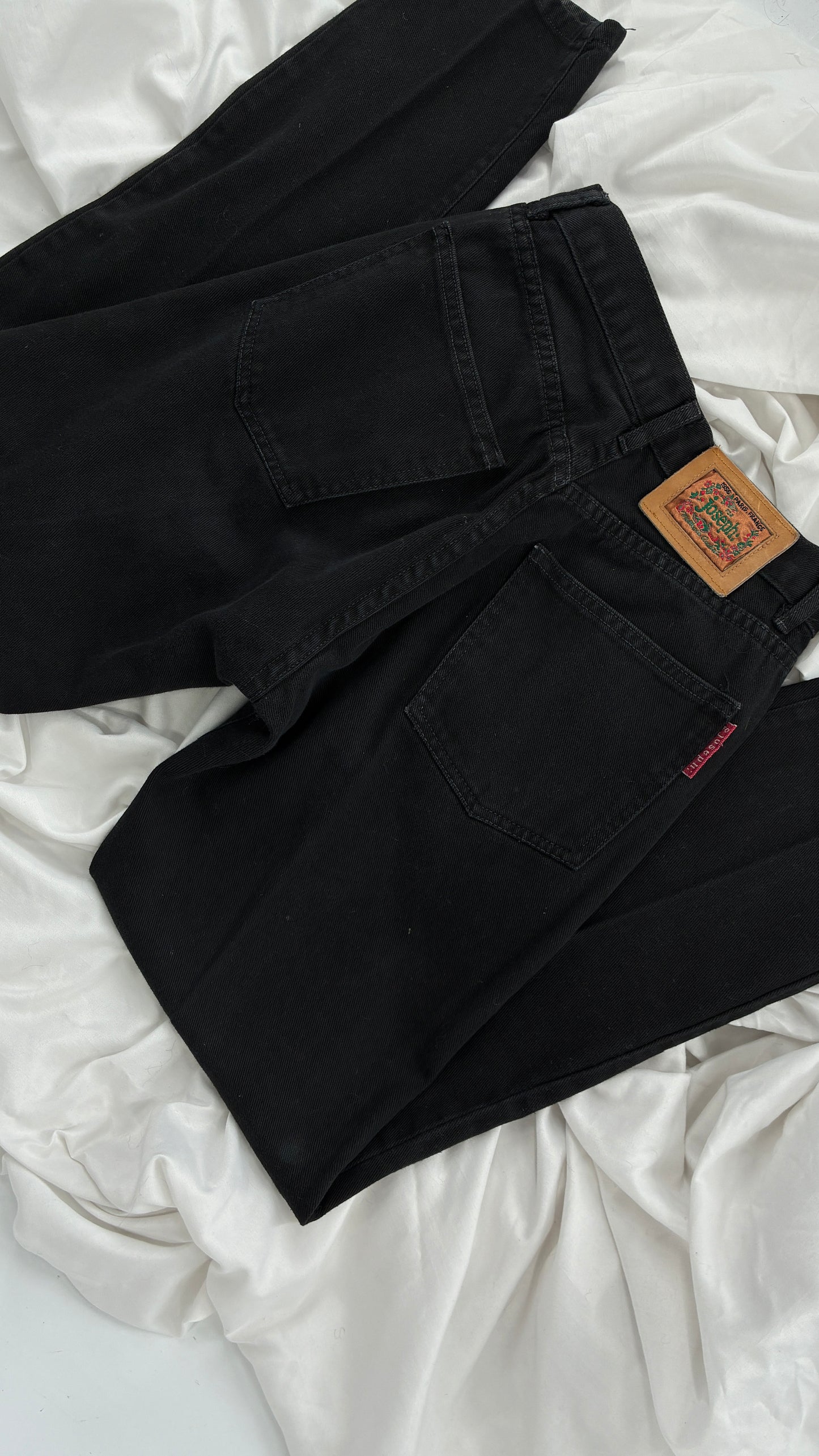 Vintage For Joseph Paris, France Black High Waisted Mom Jean (28)