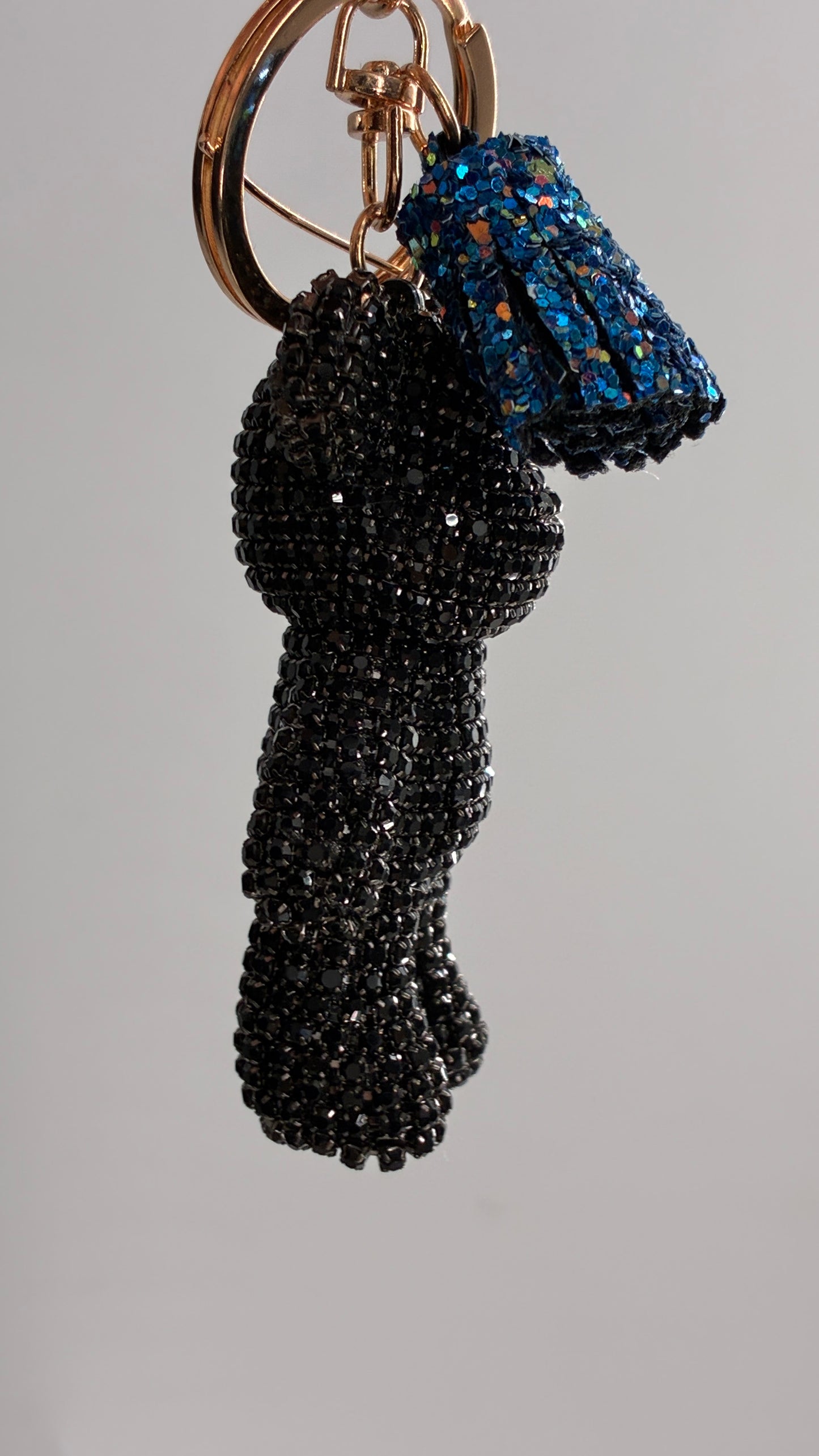 Bedazzled Bear Keychain