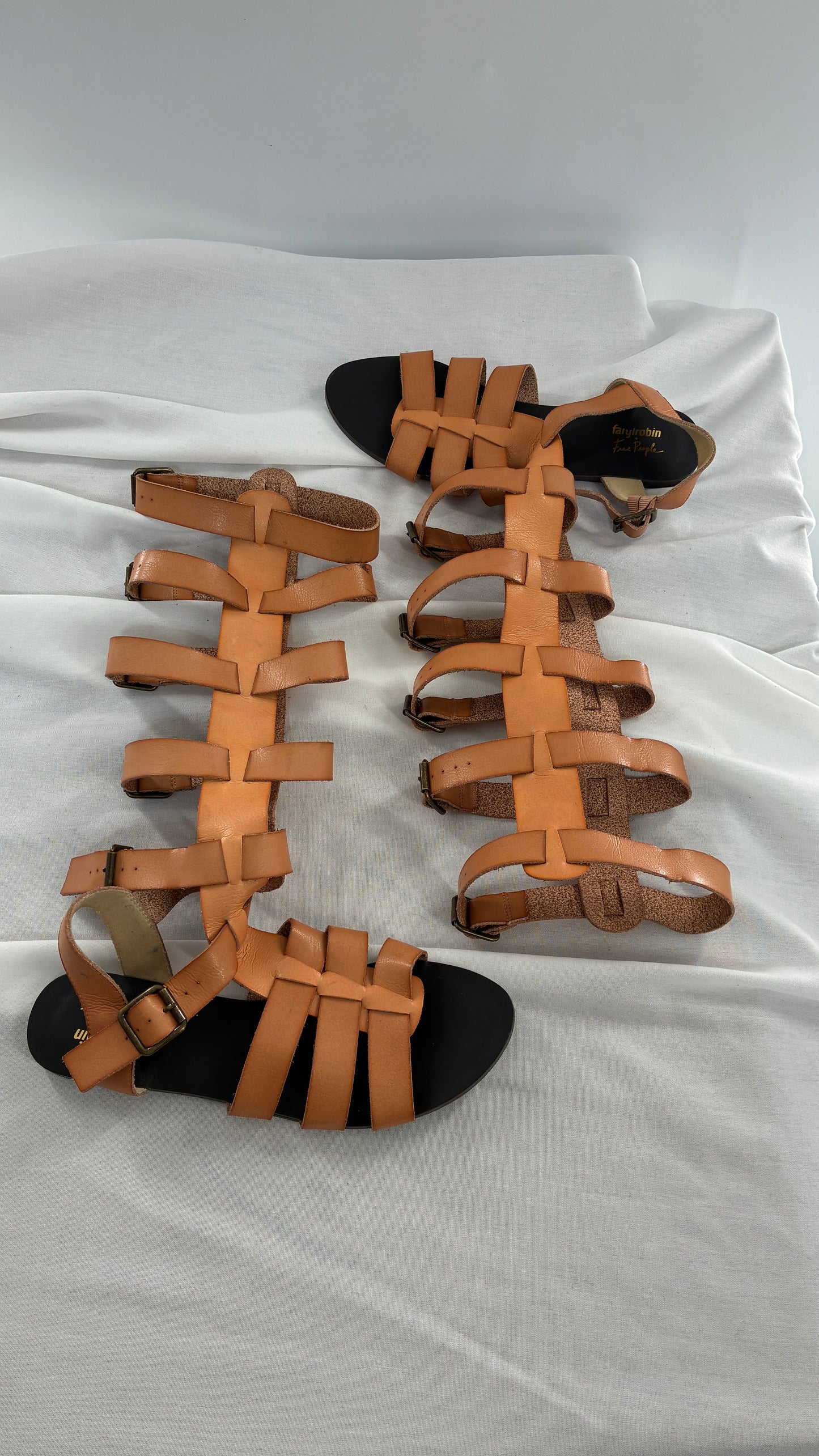 Farylrobin + Free People Genuine Leather Gladiator Style Sandal (9)